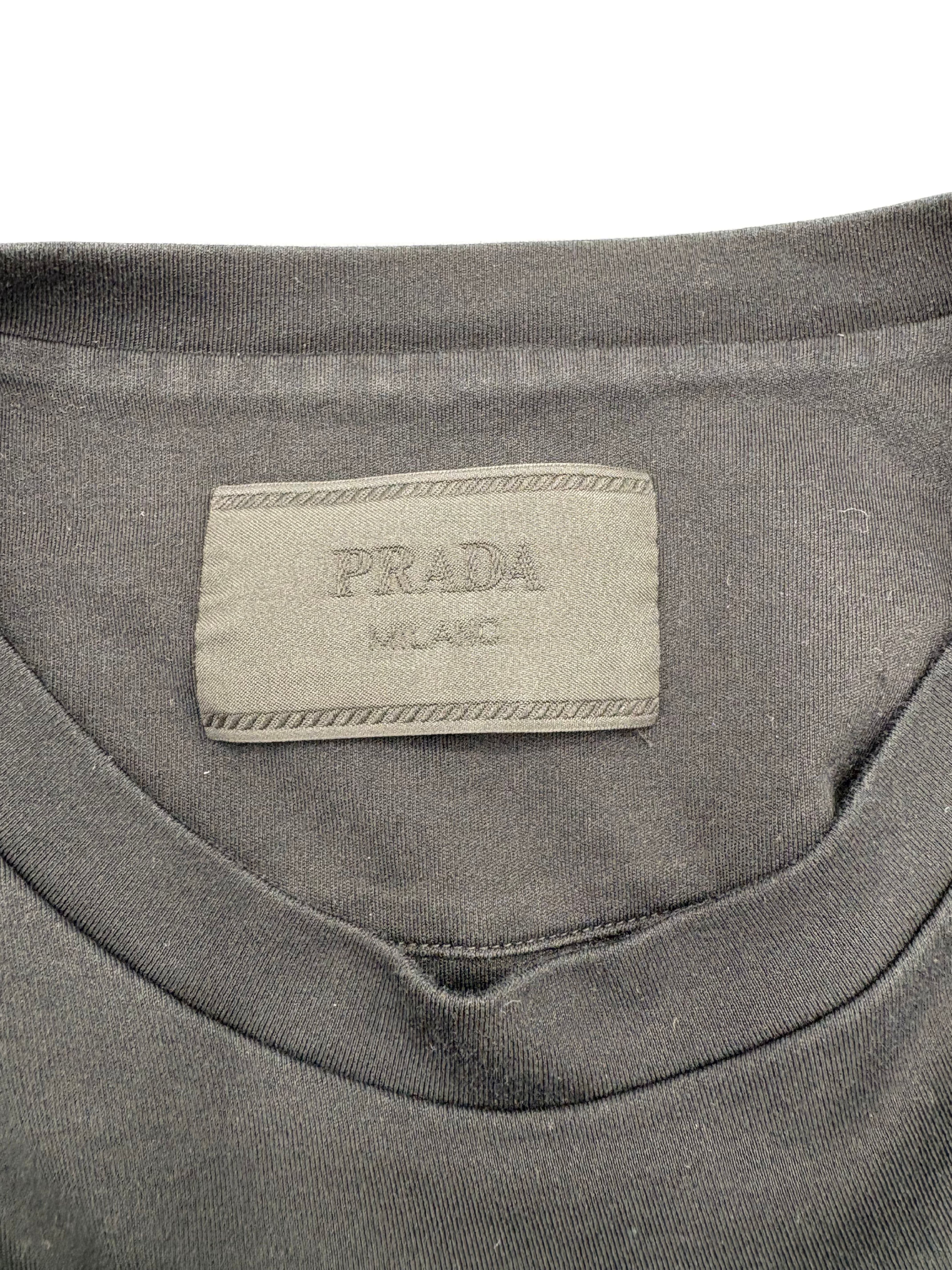 Prada Ogo-Patch short-sleeved T-shirt - Black Prada