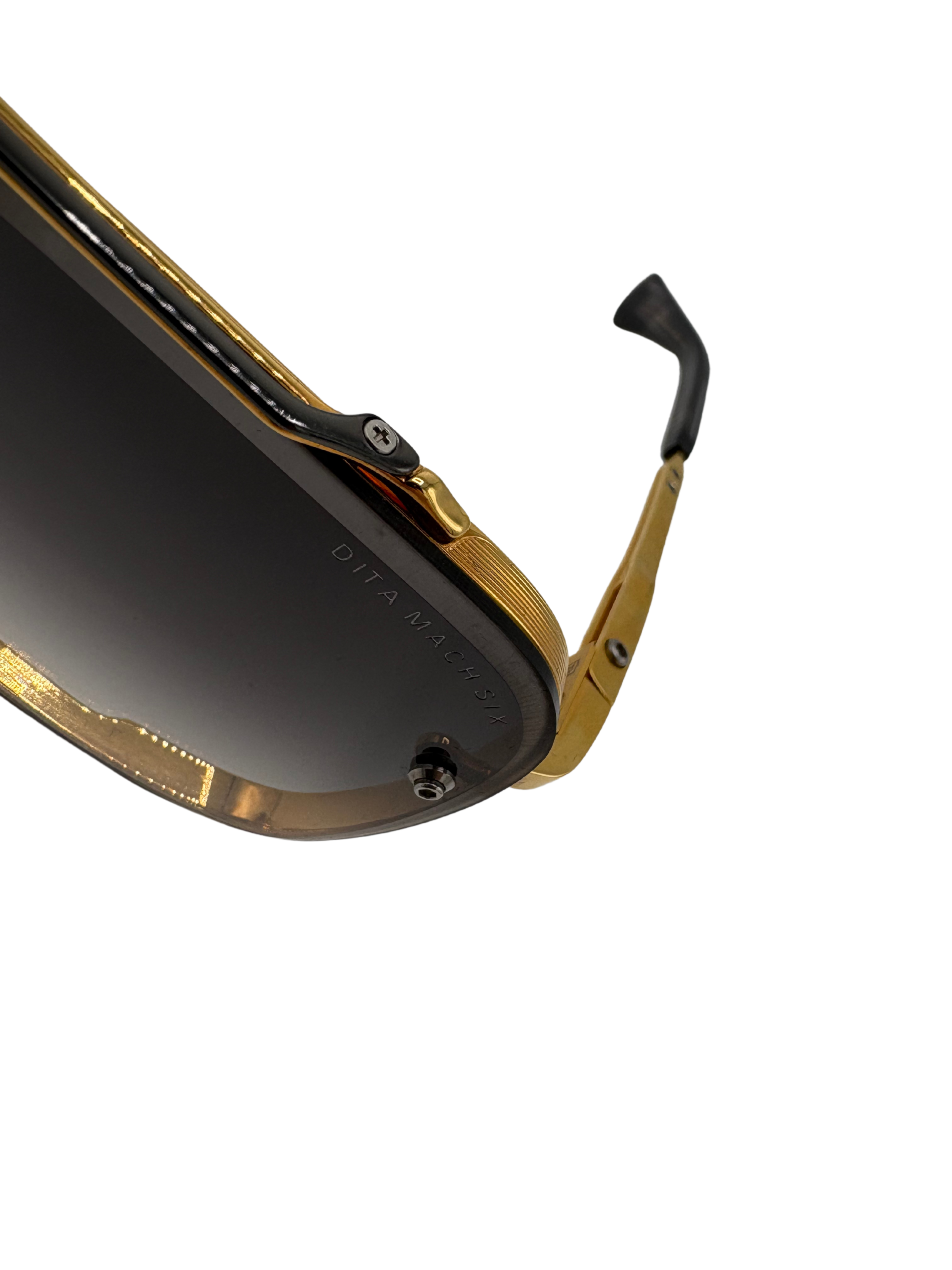 DITA Mach-Six Sunglasses -Gold / Black Dita