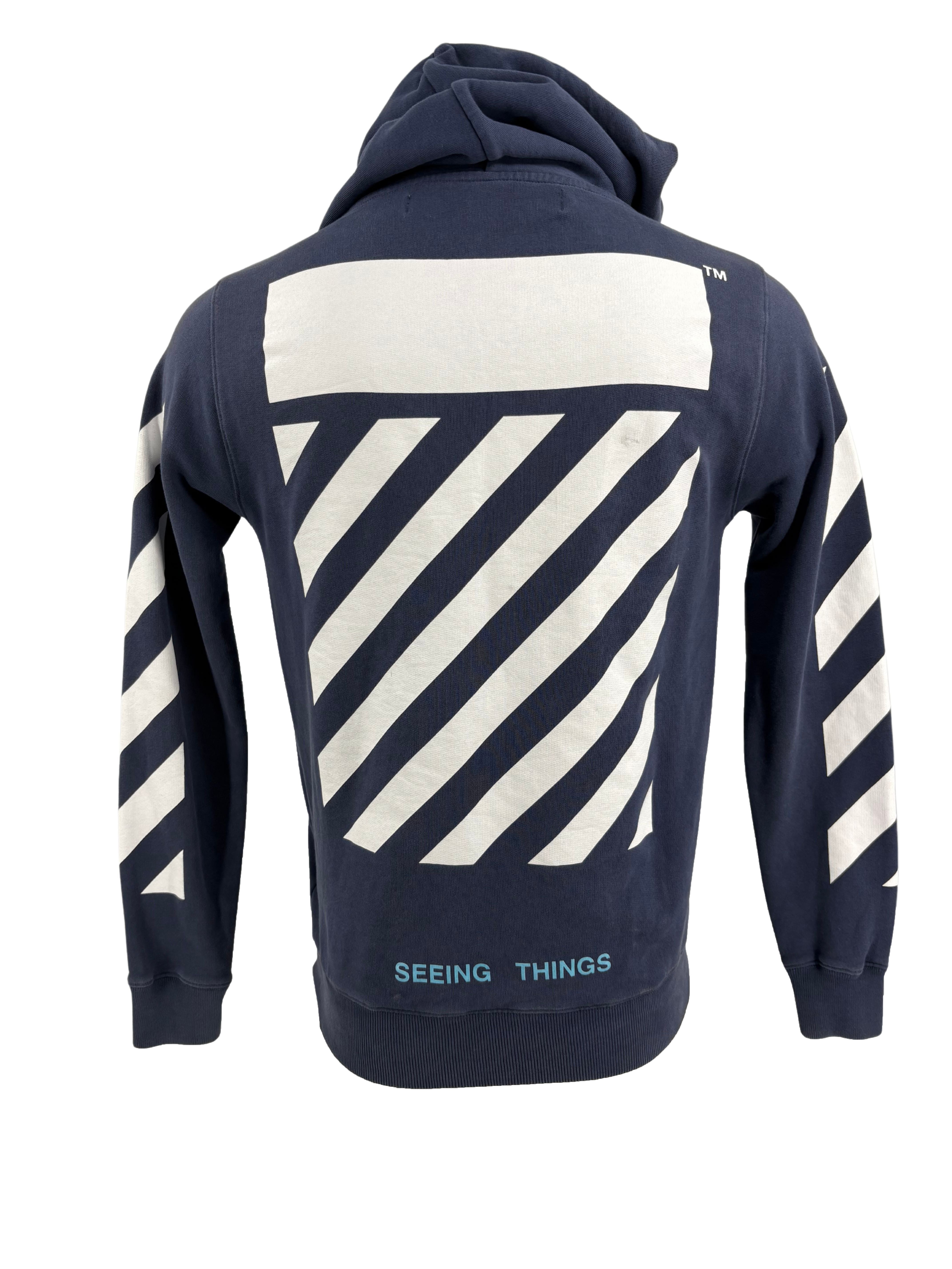 Off-White Caravaggio Hoodie - Blue Off-White