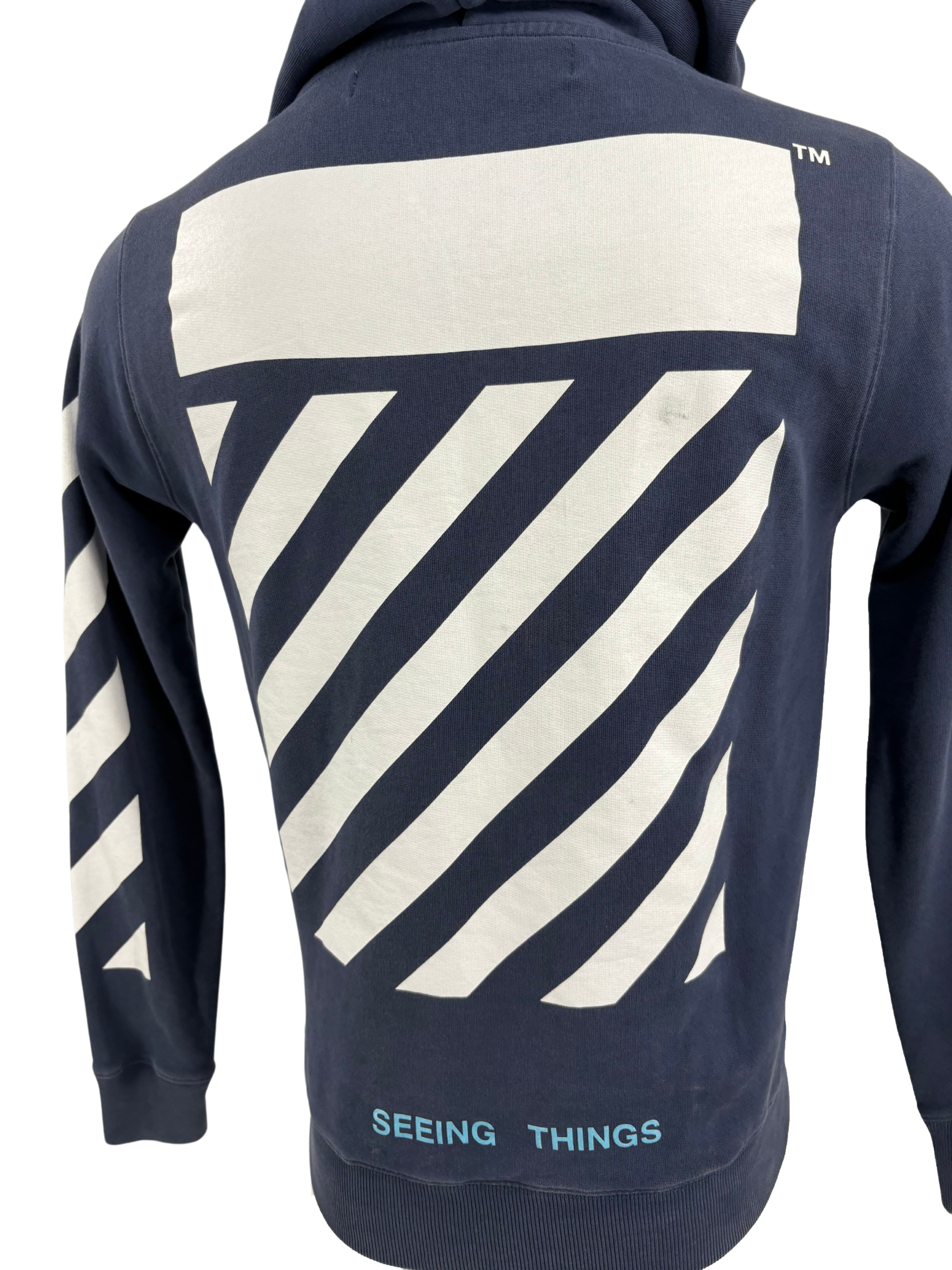 Off-White Caravaggio Hoodie - Blue Off-White