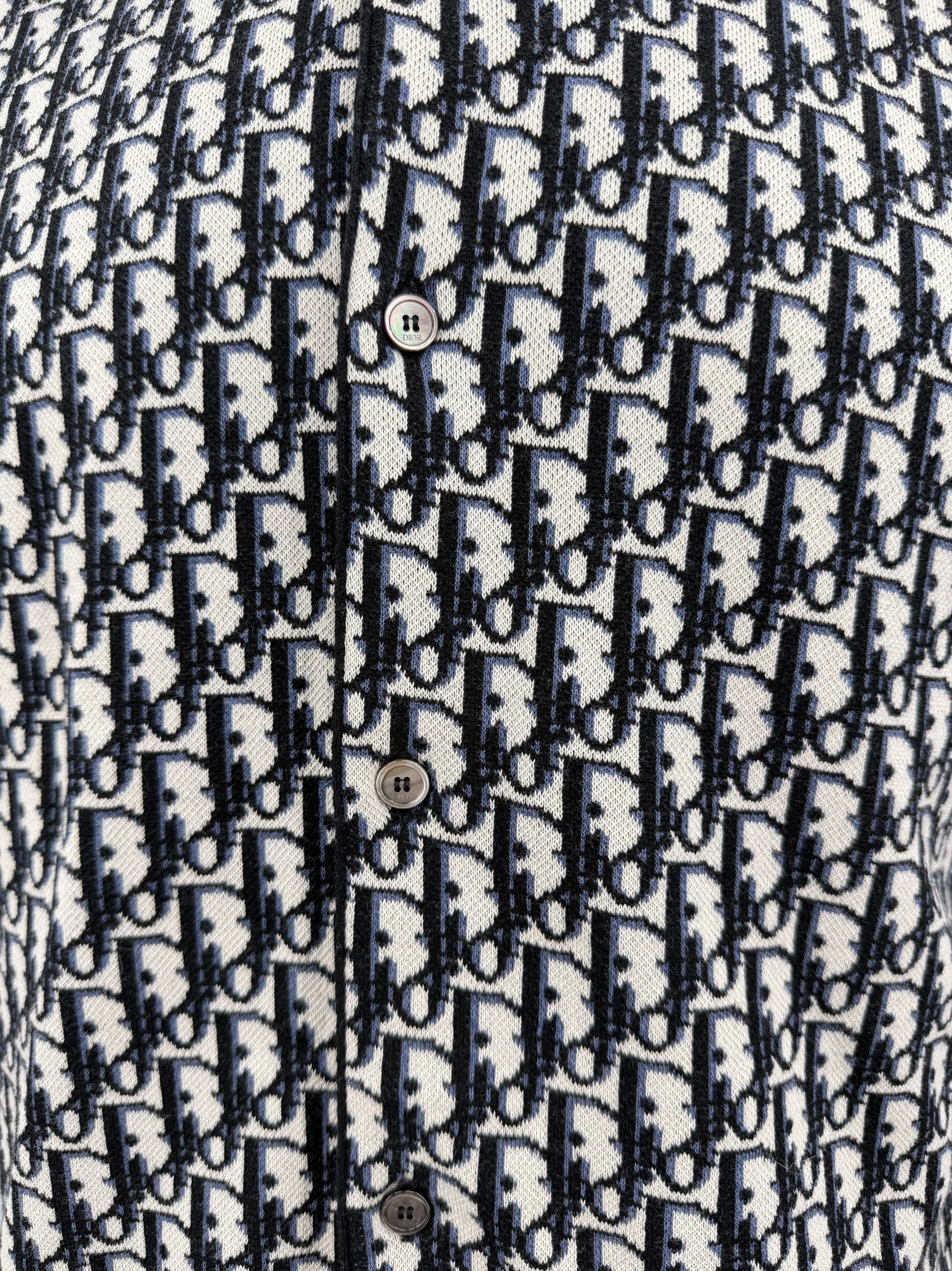 Dior Oblique Jacquard Overshirt - Navy Dior