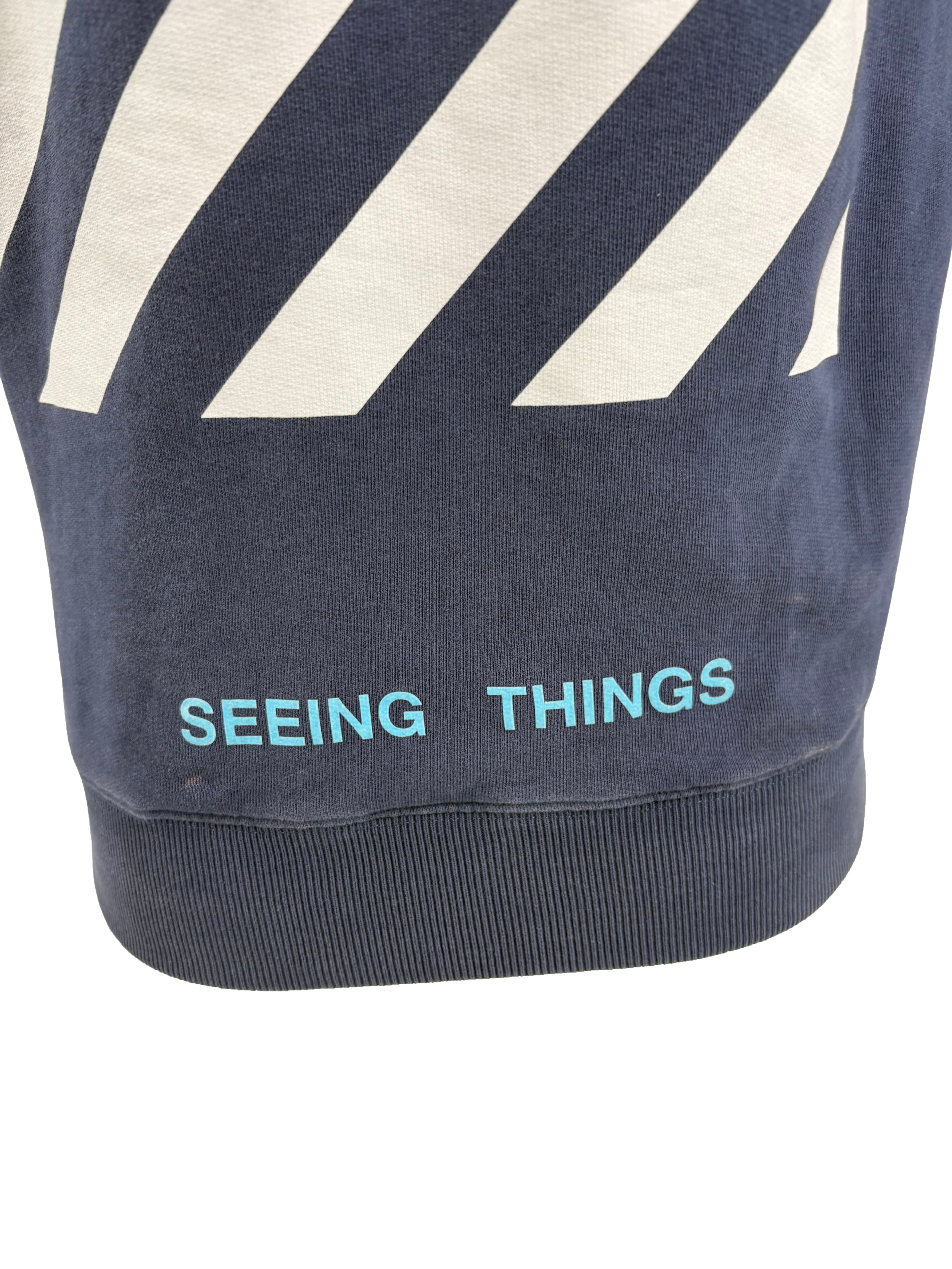 Off-White Caravaggio Hoodie - Blue Off-White