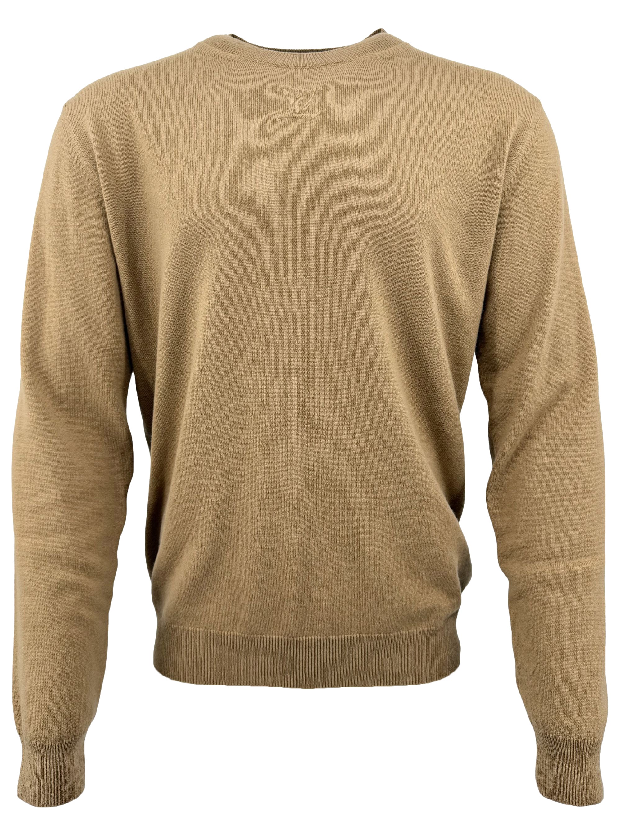 Louis Vuitton Embossed Cashmere Sweatshirt - Brown Louis Vuitton