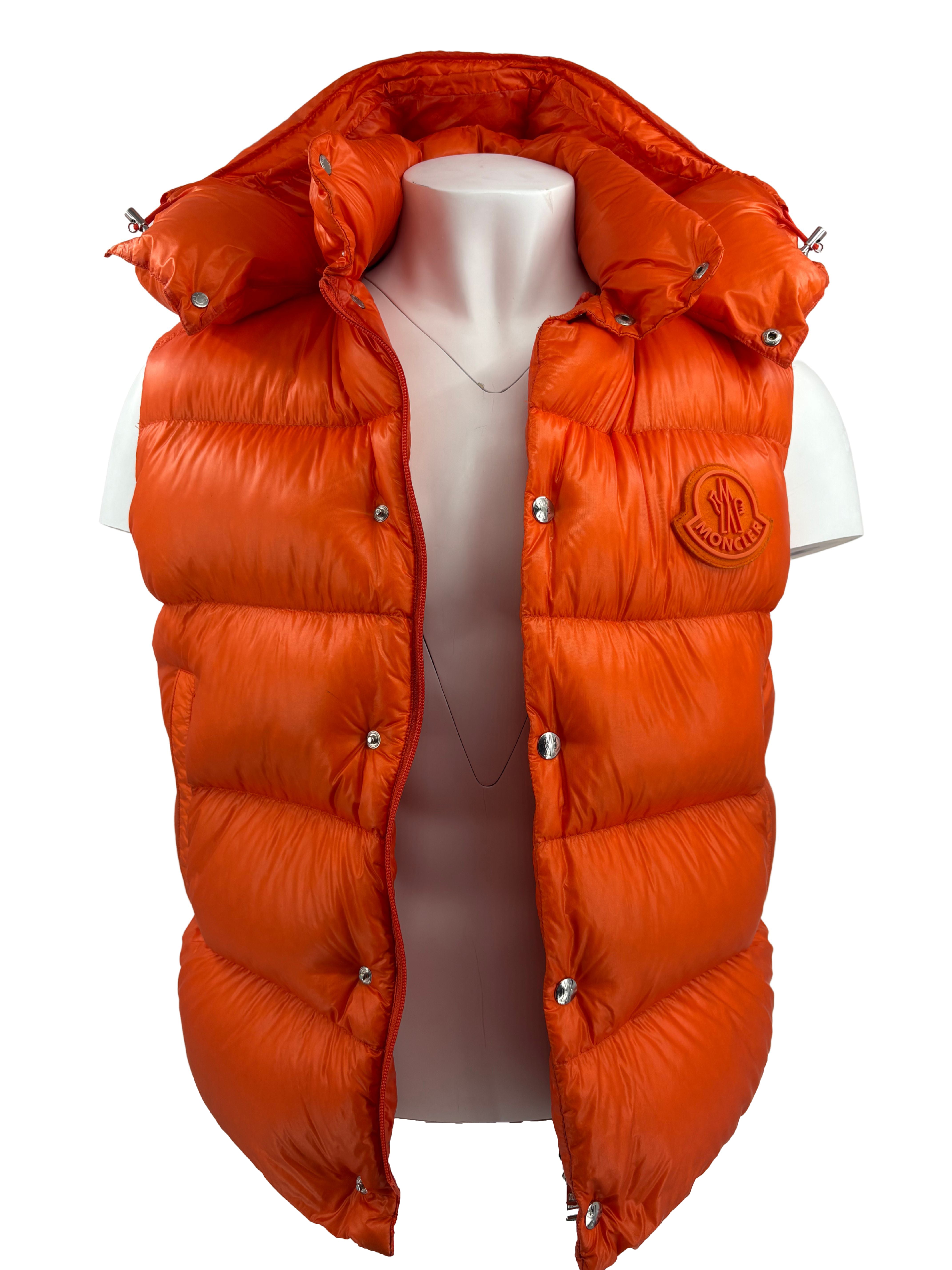 Moncler Tarnos Down Jacket/Gilet - Orange Moncler