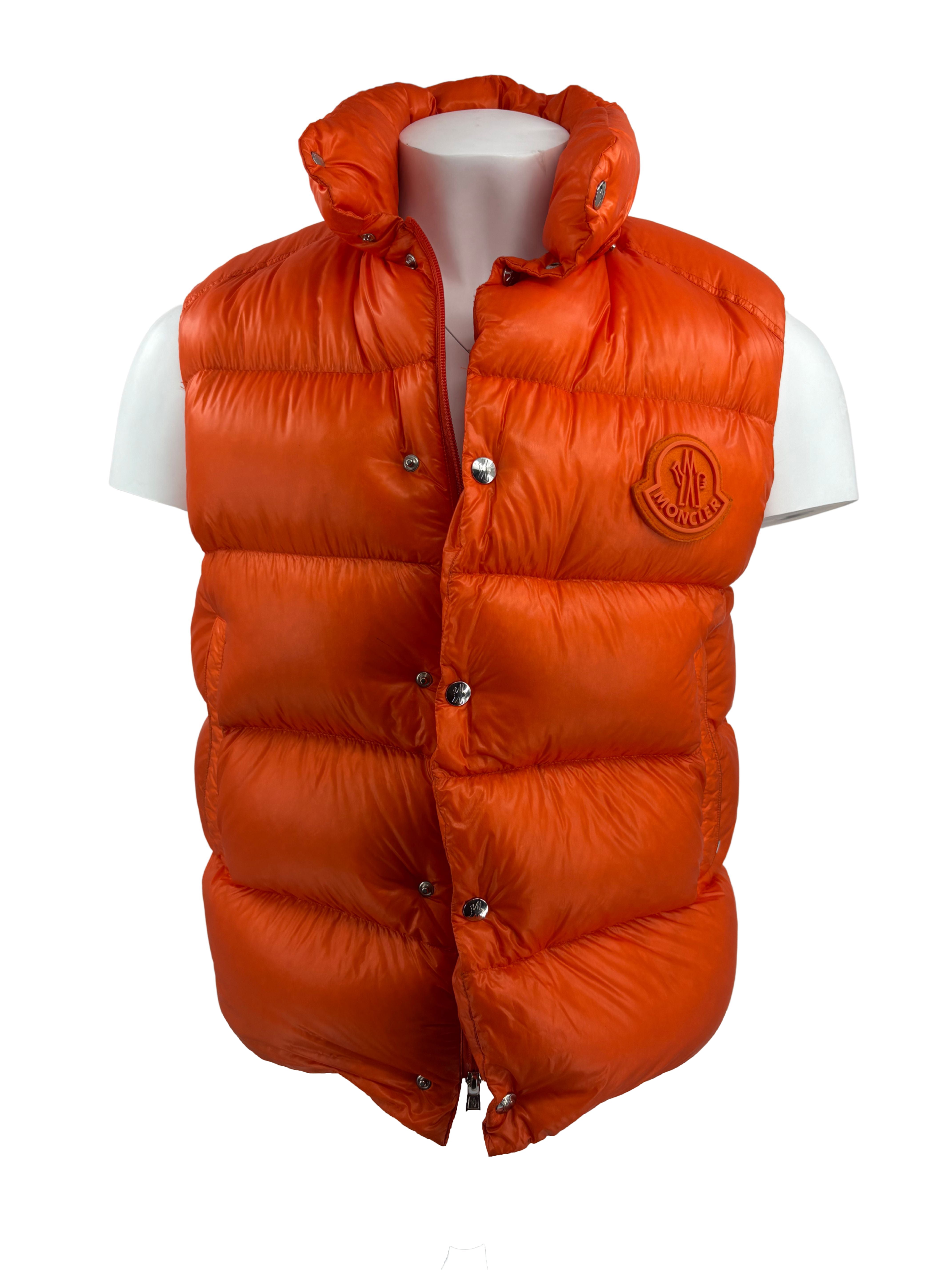 Moncler Tarnos Down Jacket/Gilet - Orange Moncler