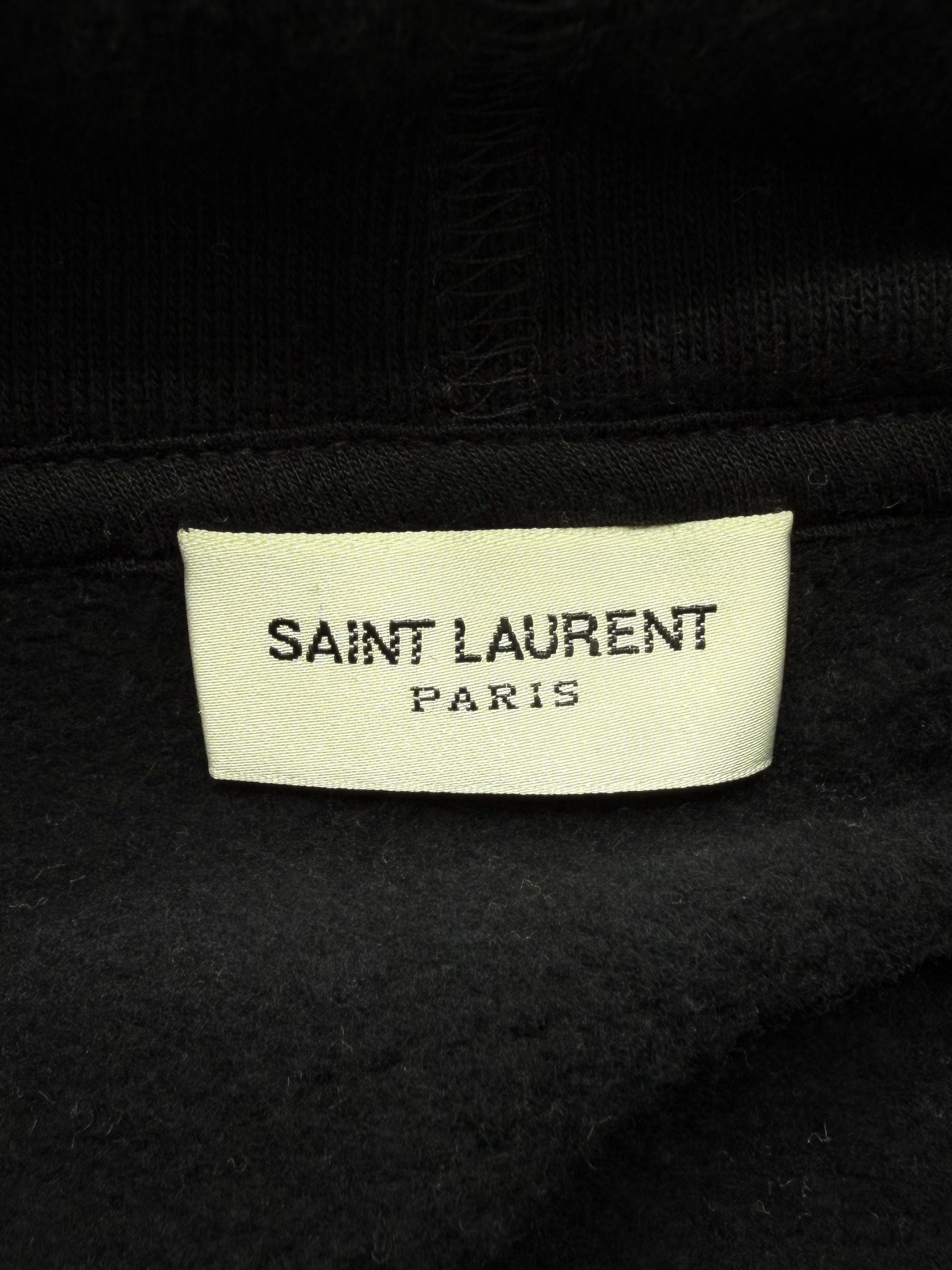 Saint Laurent Paris Hoodie - Black Yves Saint Laurent