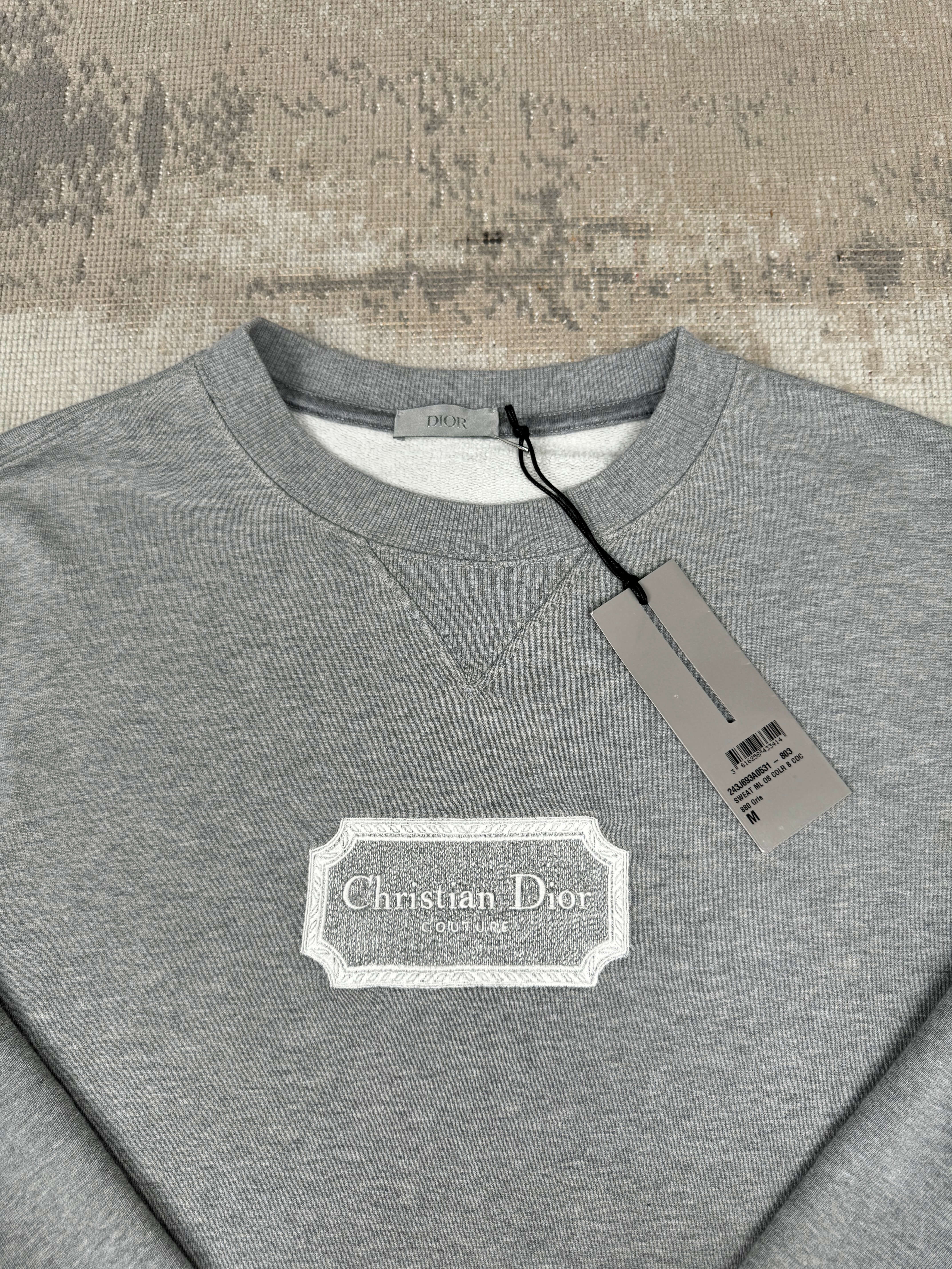 Dior Couture Cotton Sweatshirt - Grey (Unused) Dior