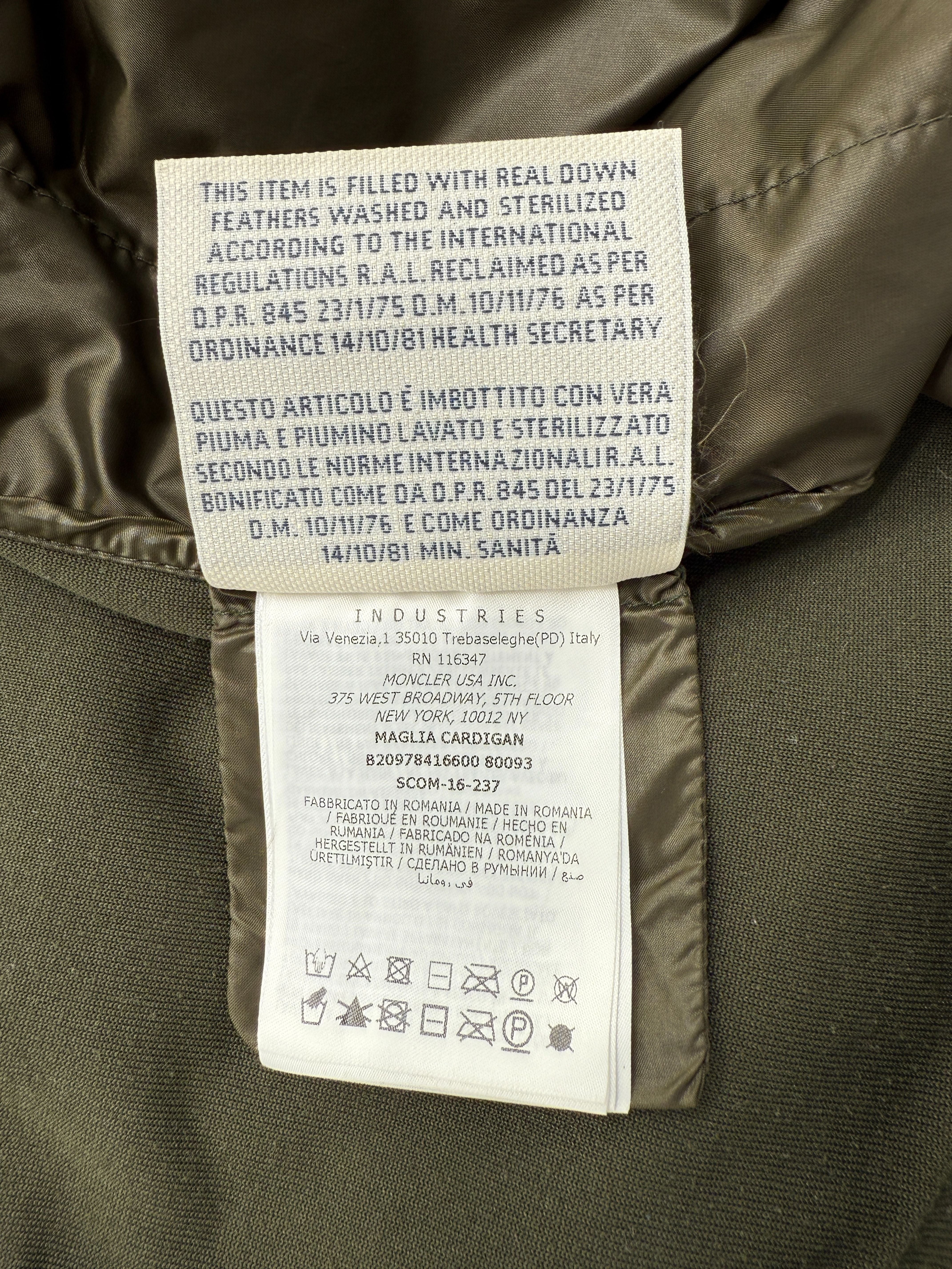 Moncler Grenoble Maglia Cardigan - Green
