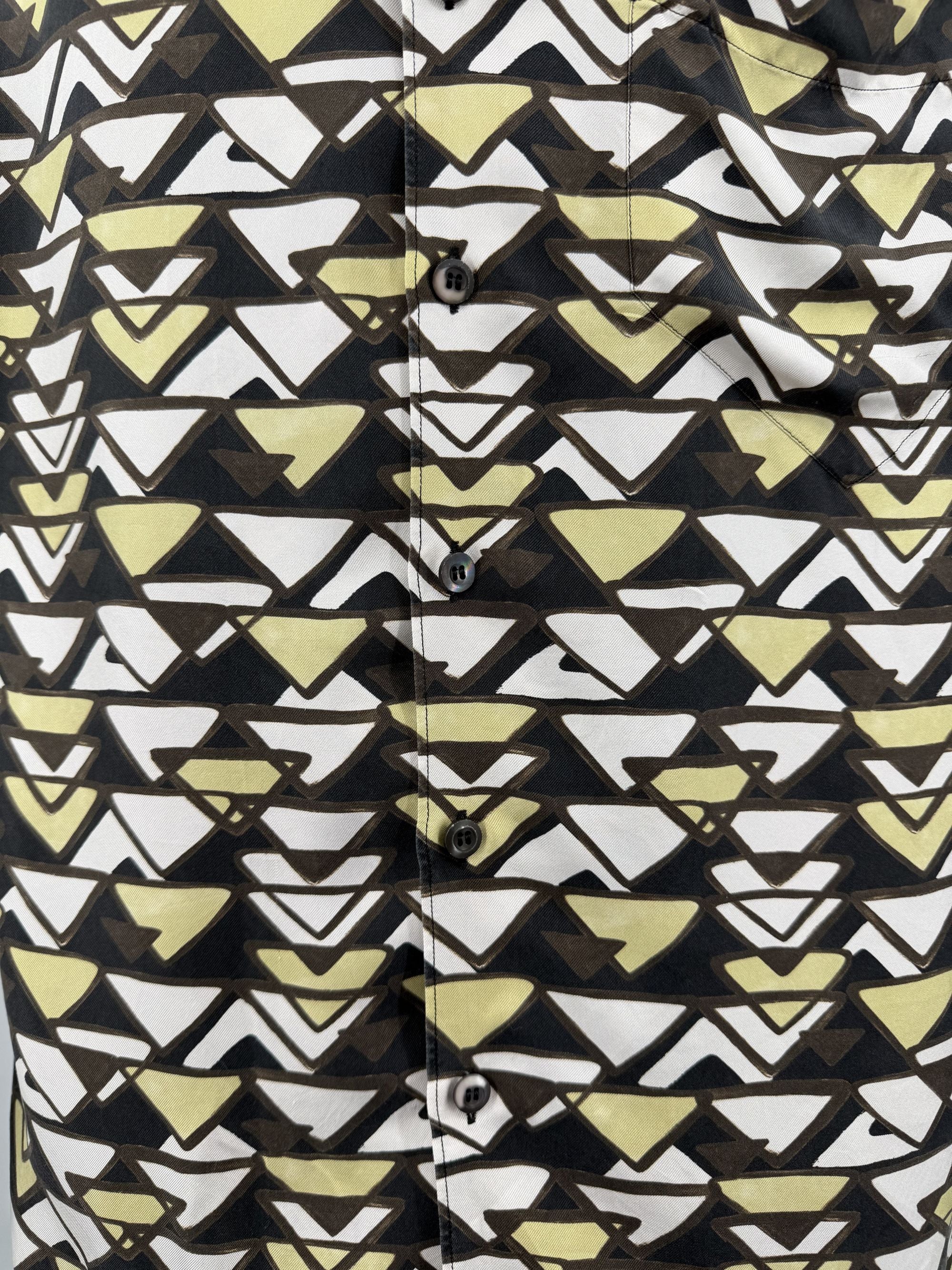 Prada Geo Print Silk Shirt Prada