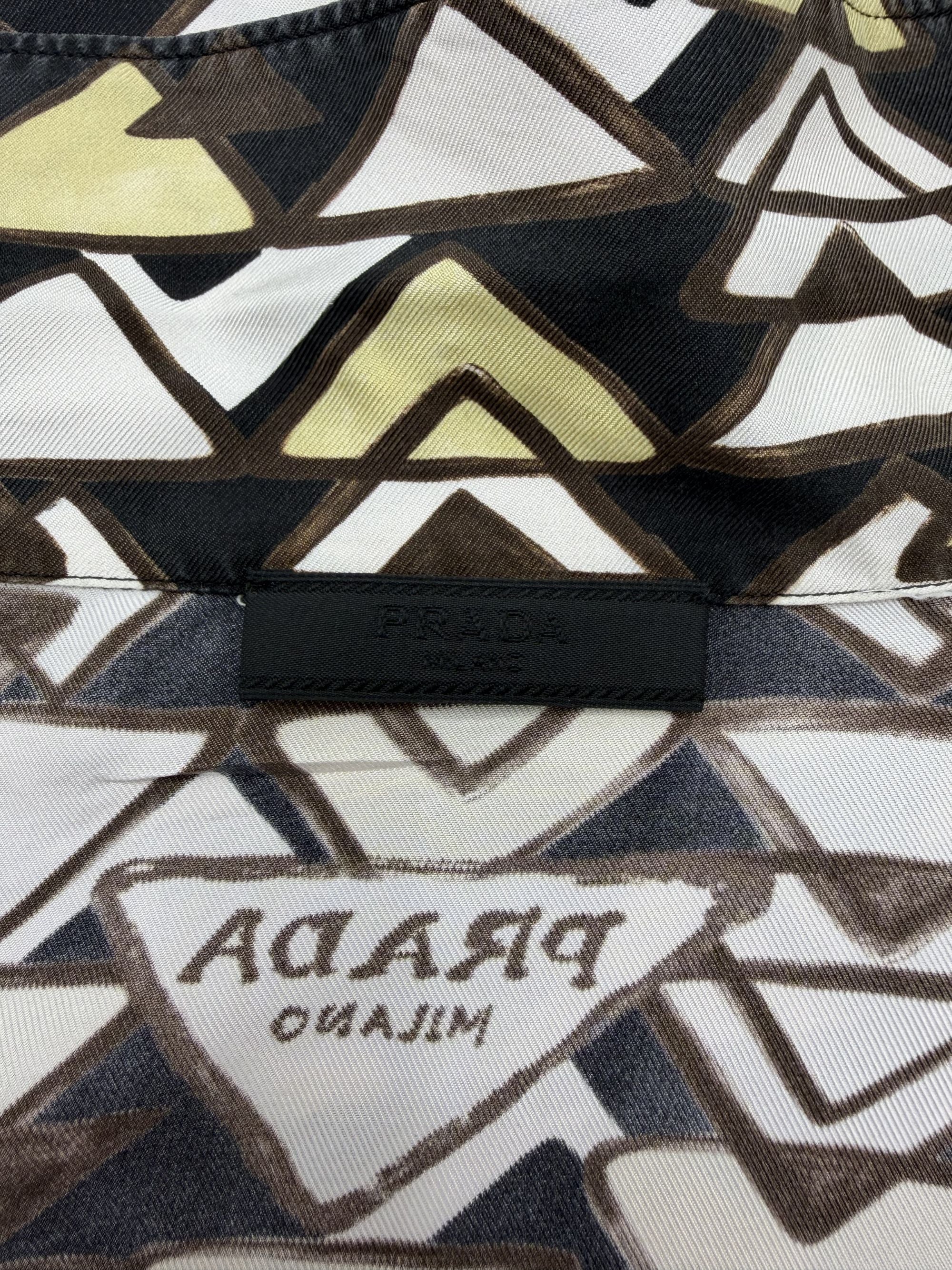 Prada Geo Print Silk Shirt Prada
