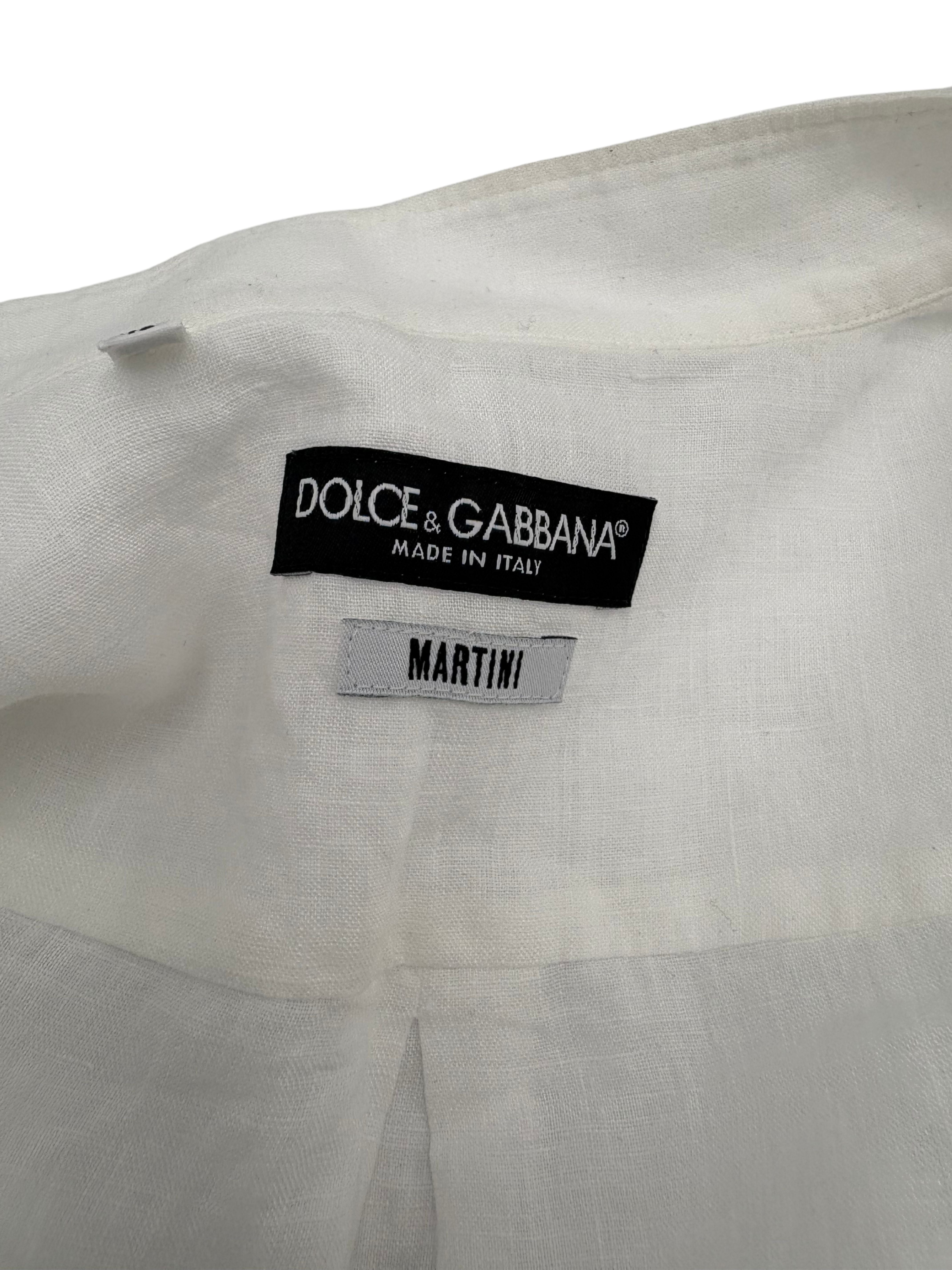 Dolce & Gabbana logo-detail long-sleeve shirt - White (Copy) Dolce & Gabbana