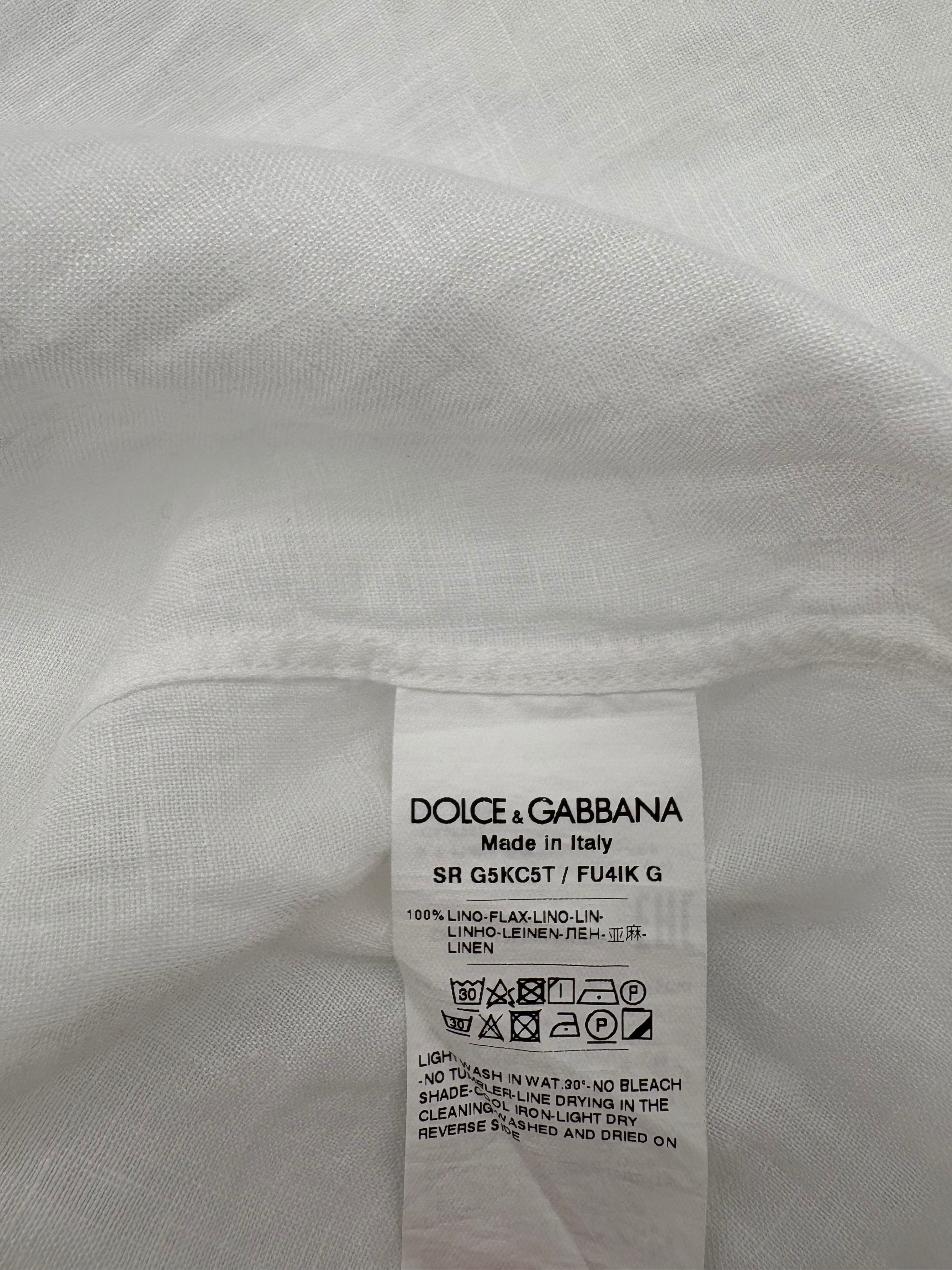 Dolce & Gabbana logo-detail long-sleeve shirt - White (Copy) Dolce & Gabbana