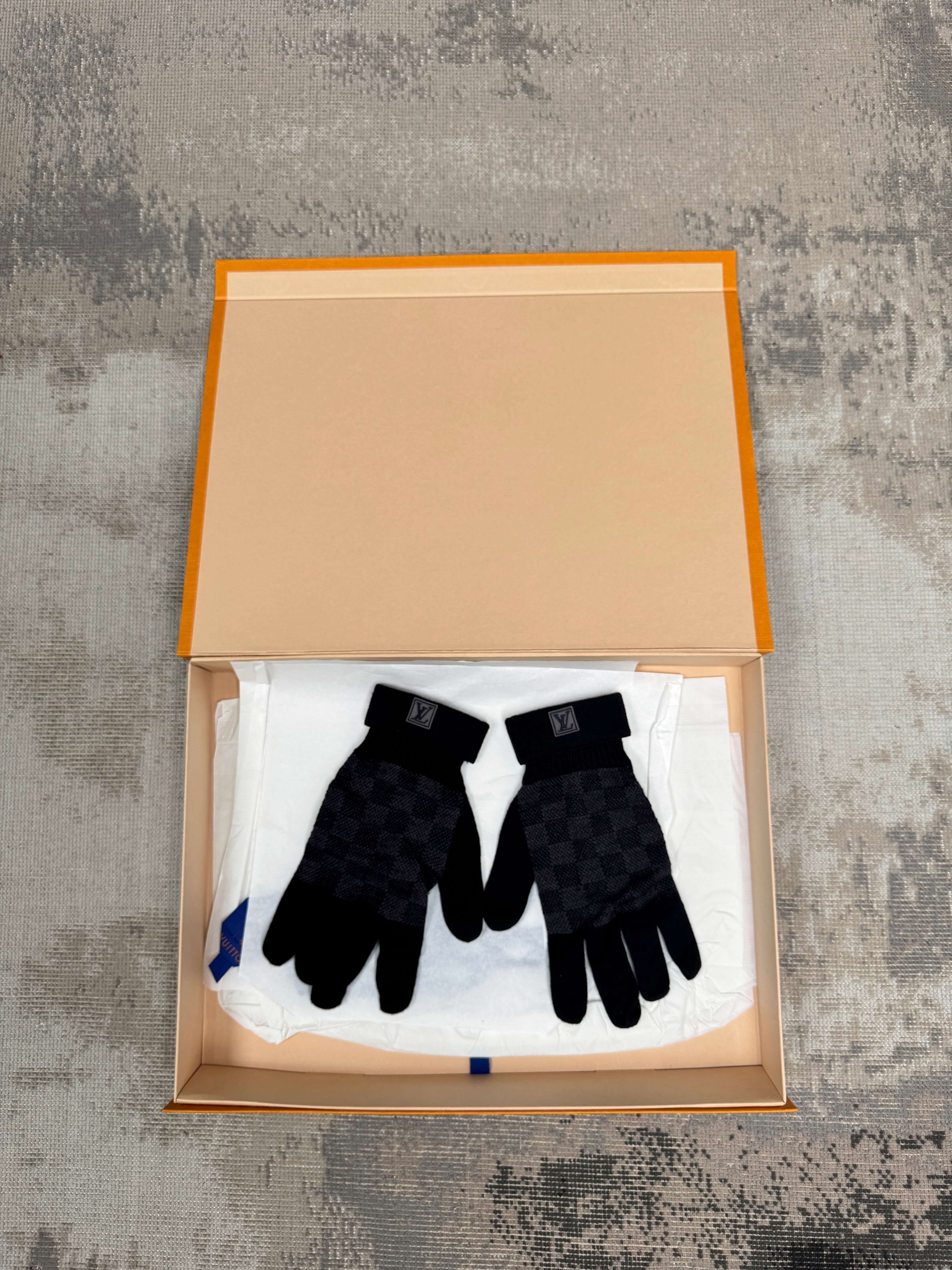 Louis Vuitton Néo Petit Damier Gloves - Black Louis Vuitton