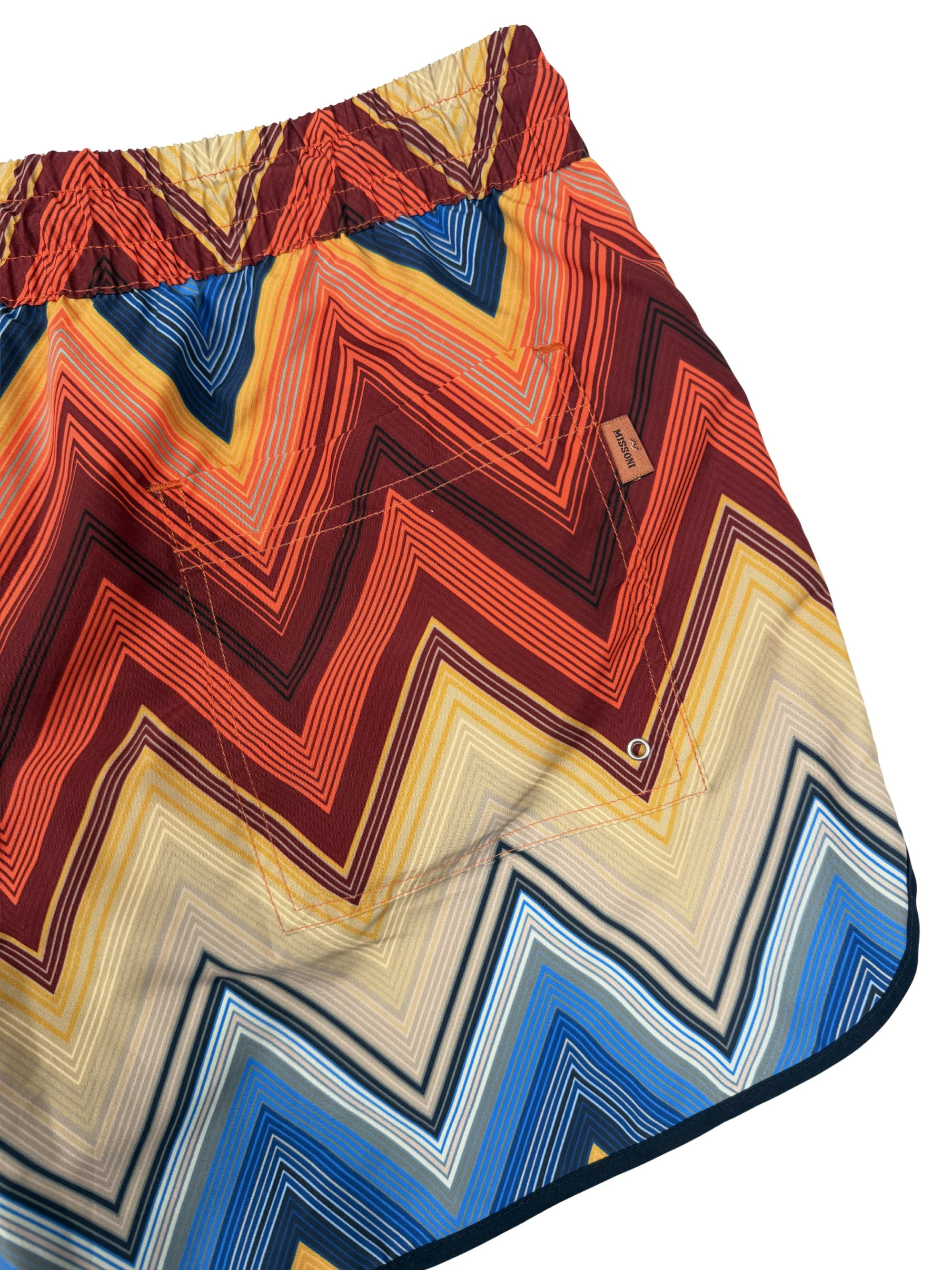 Missoni Zigzag Swim Shorts - Orange Missoni