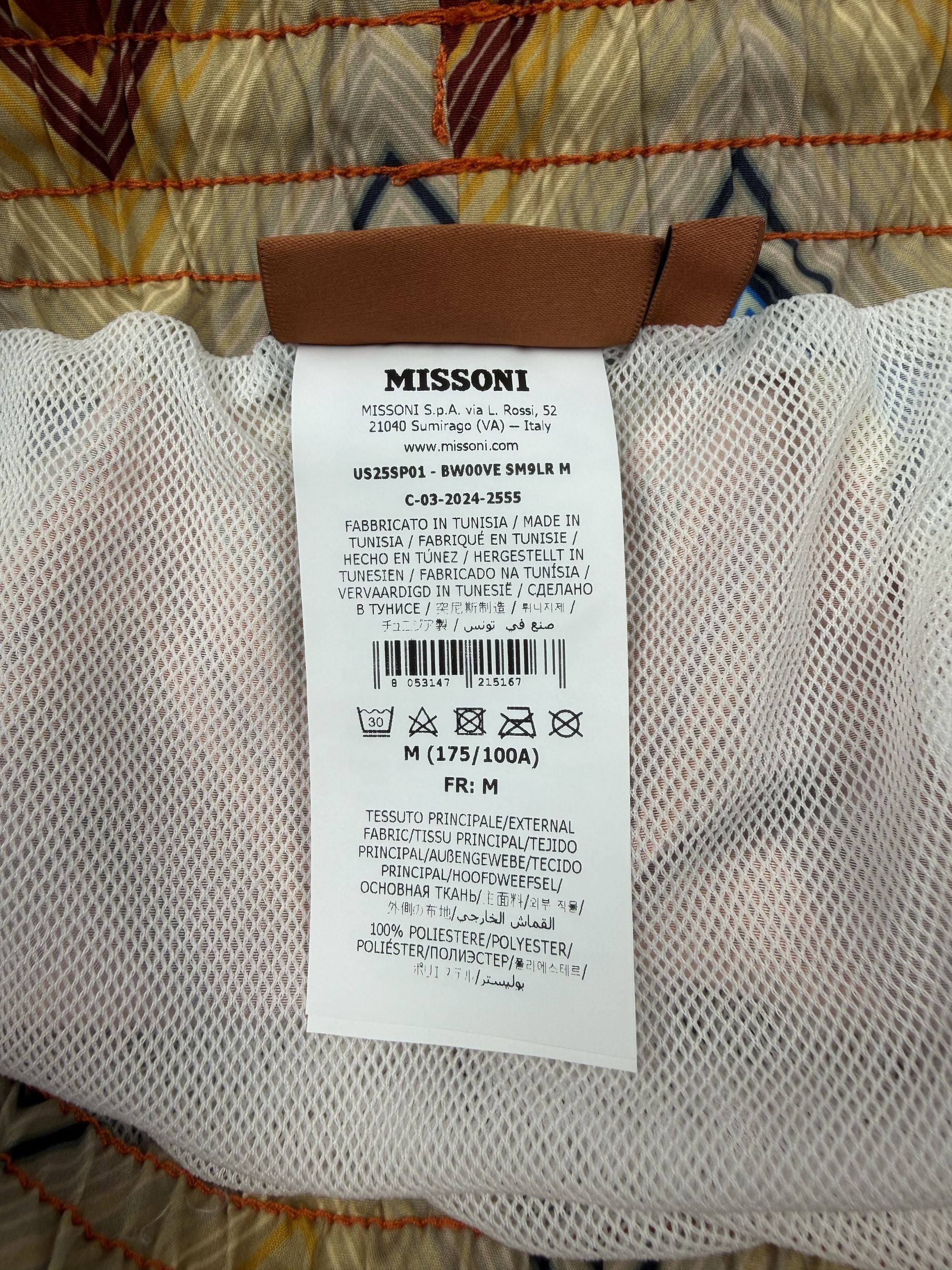 Missoni Zigzag Swim Shorts - Orange Missoni