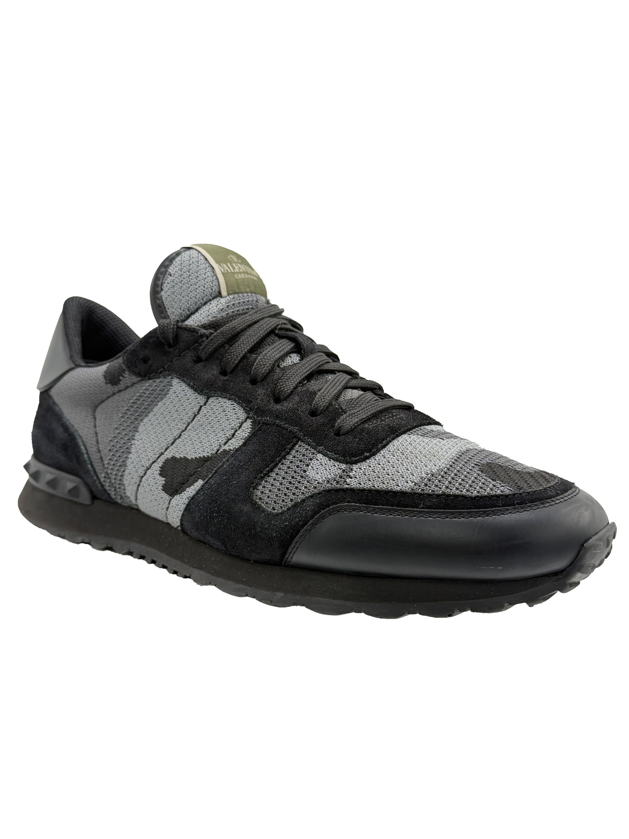 Valentino Mesh Rockrunner Trainers - Black Valentino