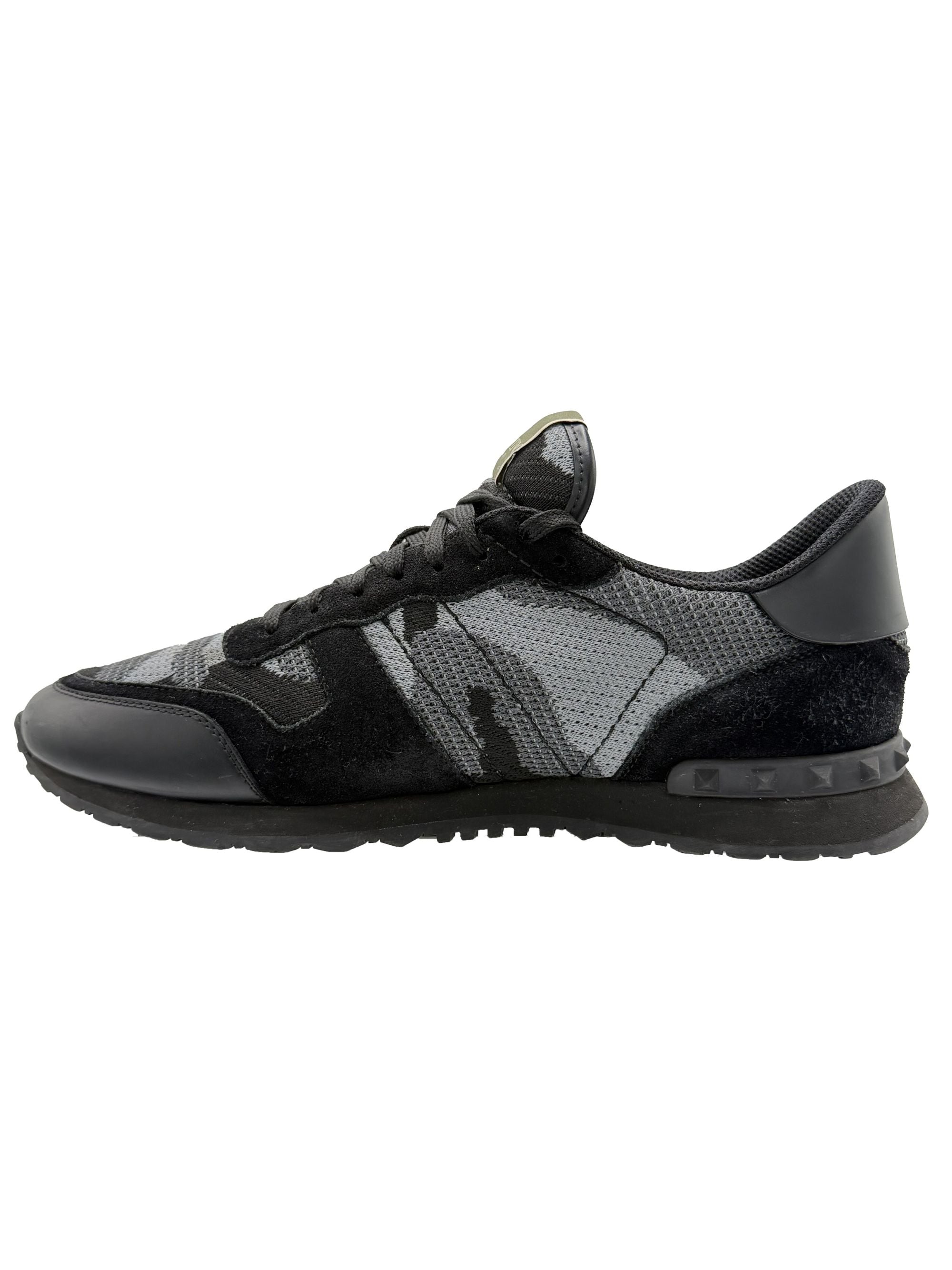 Valentino Mesh Rockrunner Trainers - Black Valentino