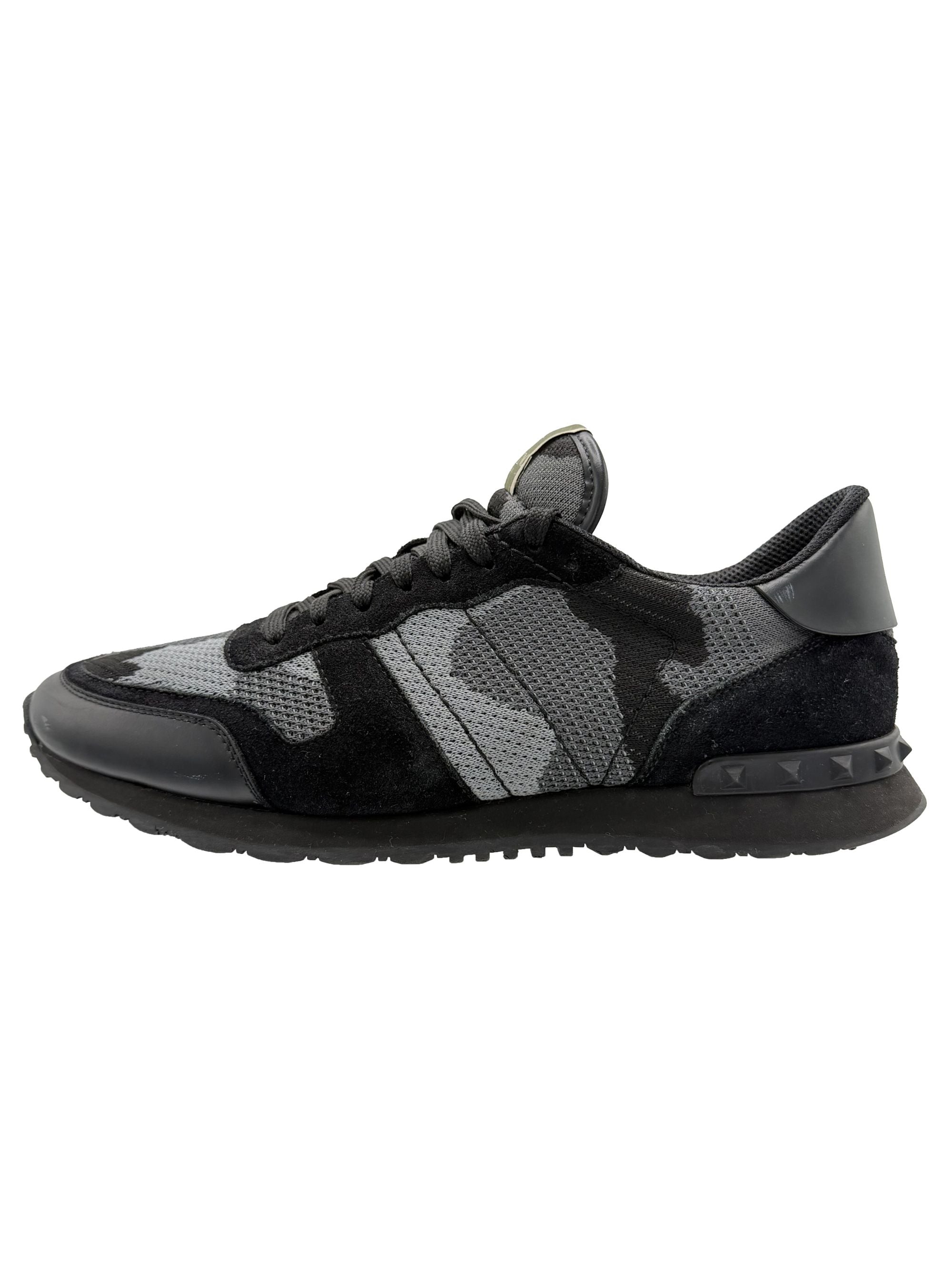 Valentino Mesh Rockrunner Trainers - Black Valentino