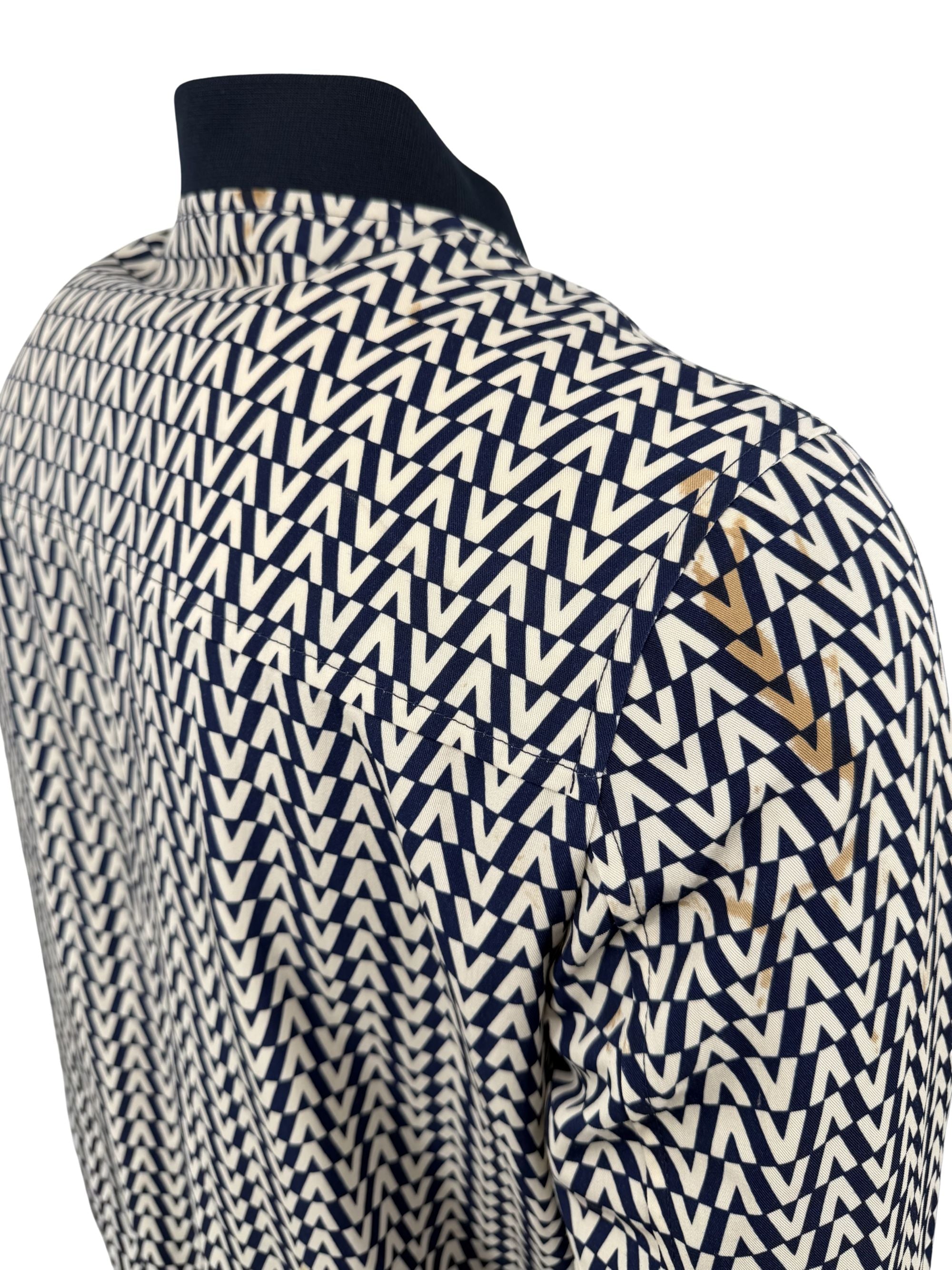 Valentino V Print Bomber Jacket - Navy Valentino