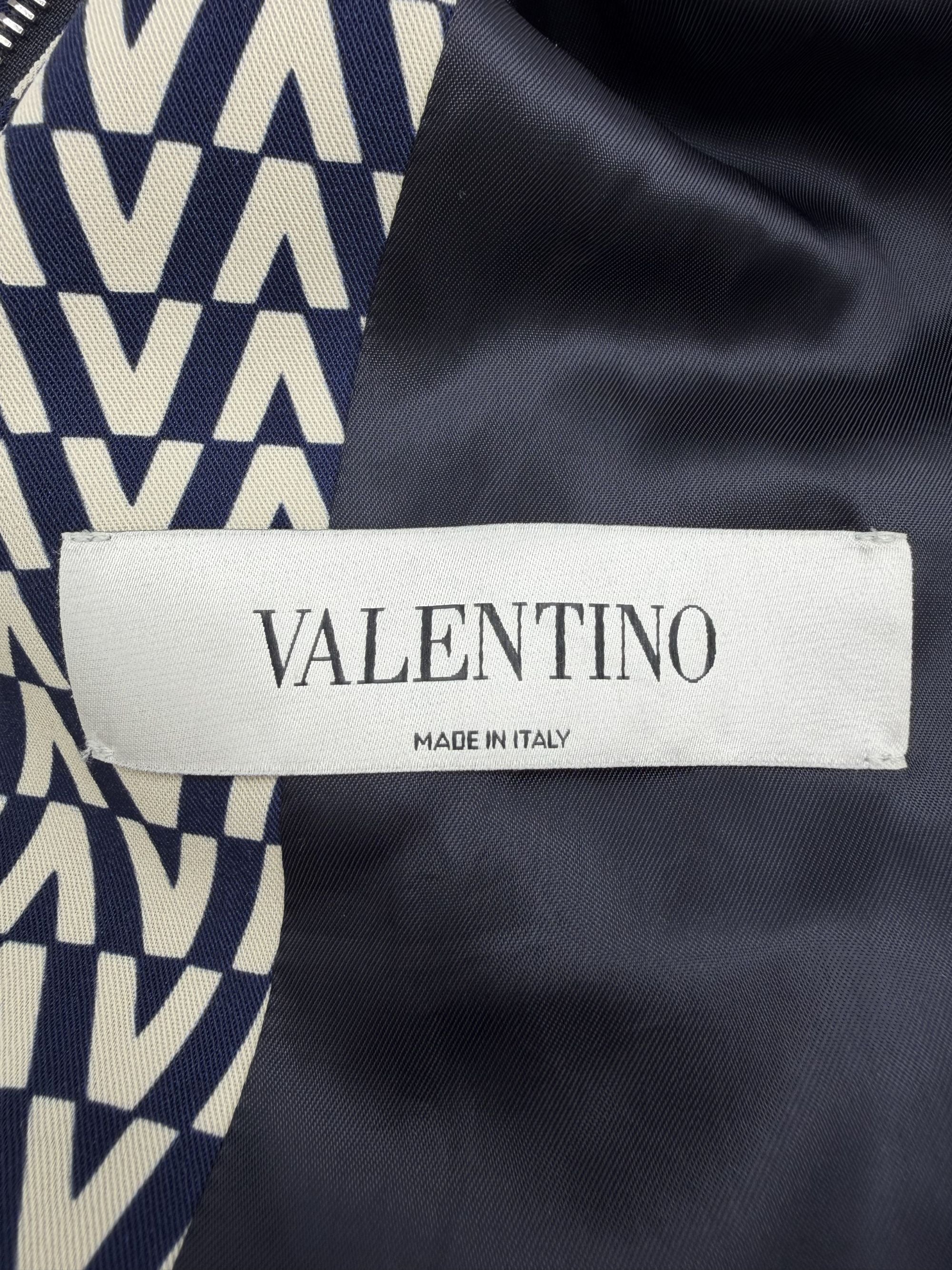 Valentino V Print Bomber Jacket - Navy Valentino