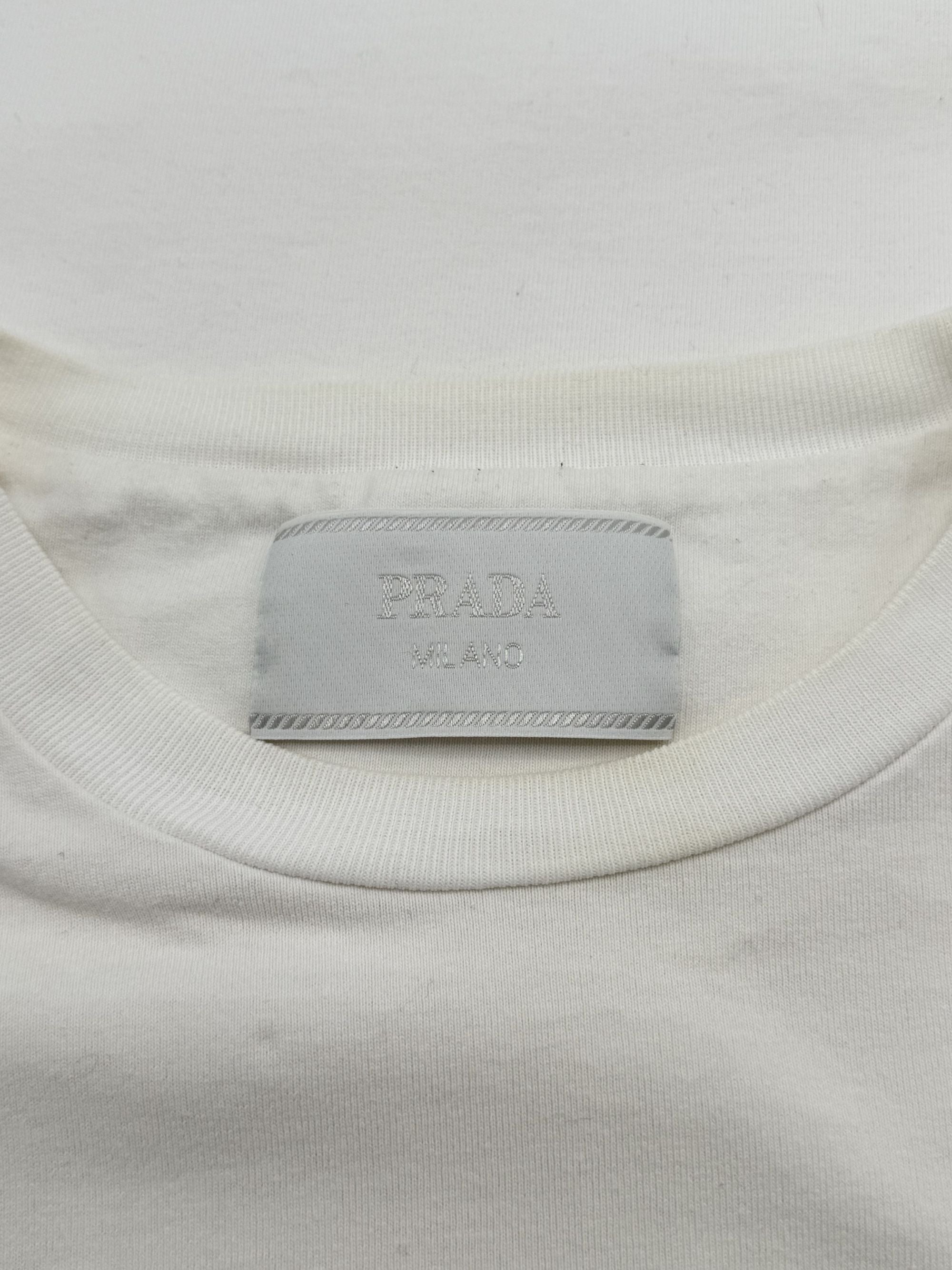 Prada Milan Logo T-Shirt - White Prada