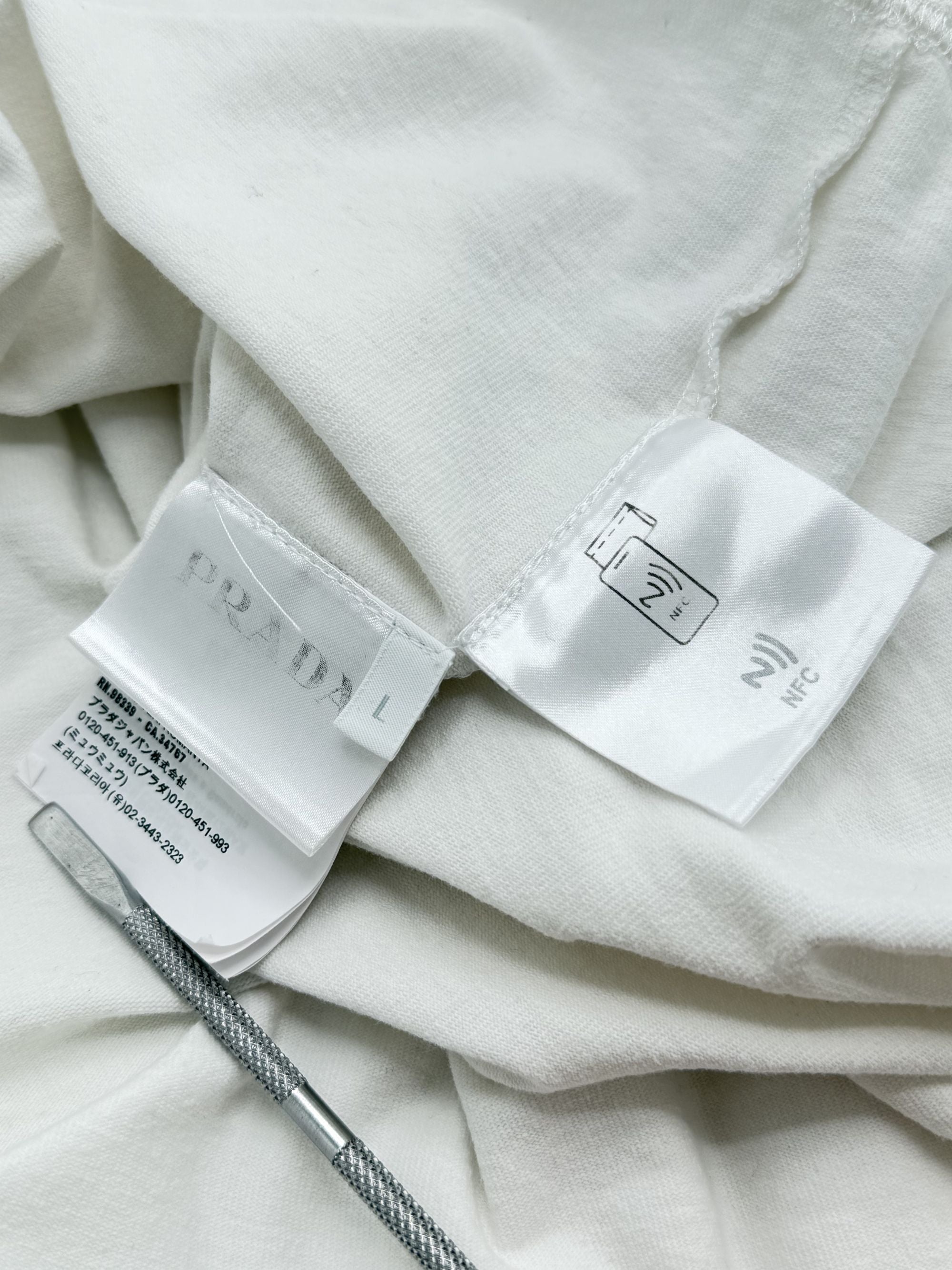 Prada Milan Logo T-Shirt - White Prada
