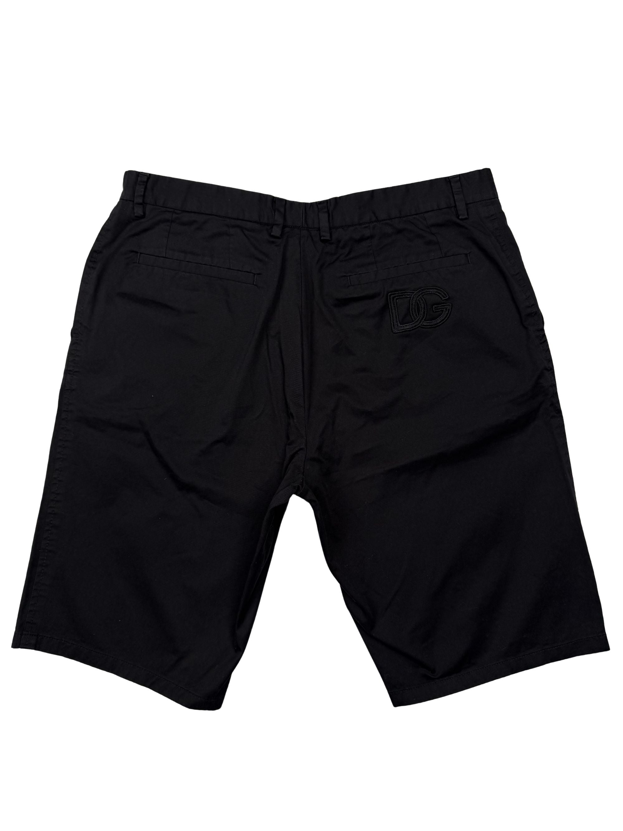 Dolce & Gabbana DG Embroidered Shorts - Black Dolce & Gabbana