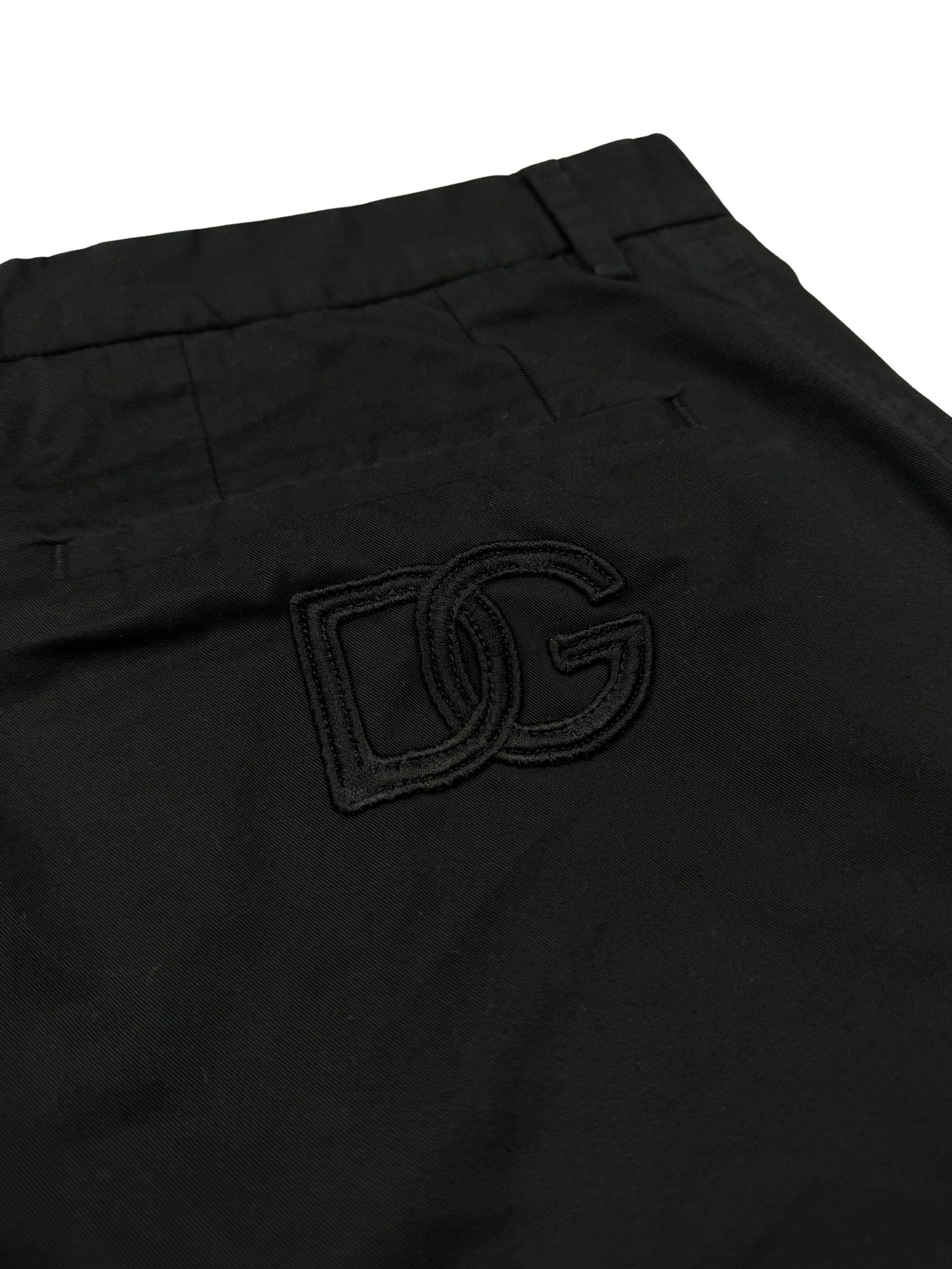 Dolce & Gabbana DG Embroidered Shorts - Black Dolce & Gabbana