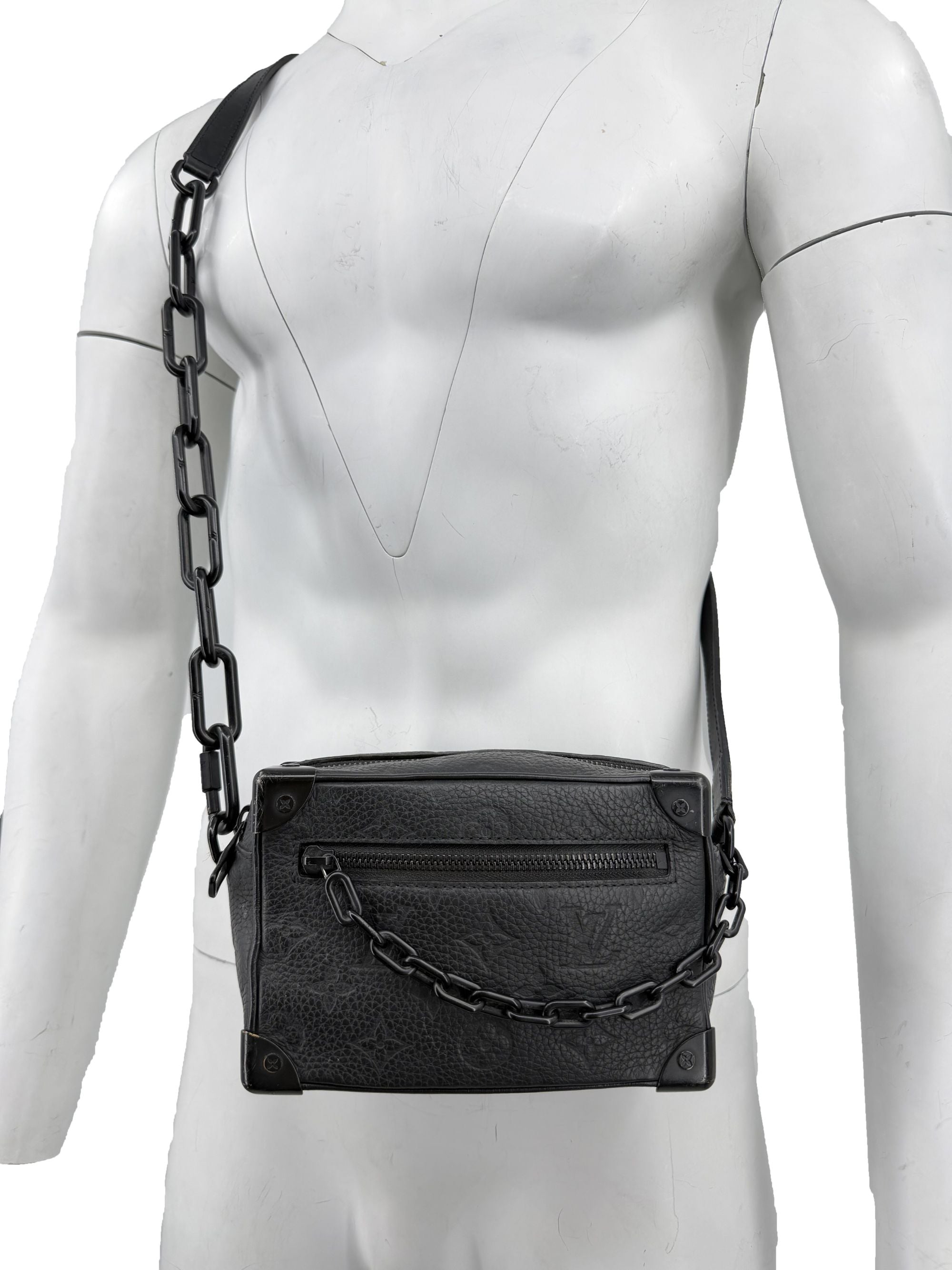 Louis Vuitton Mini Taurllion Monogram Soft Trunk - Black Louis Vuitton