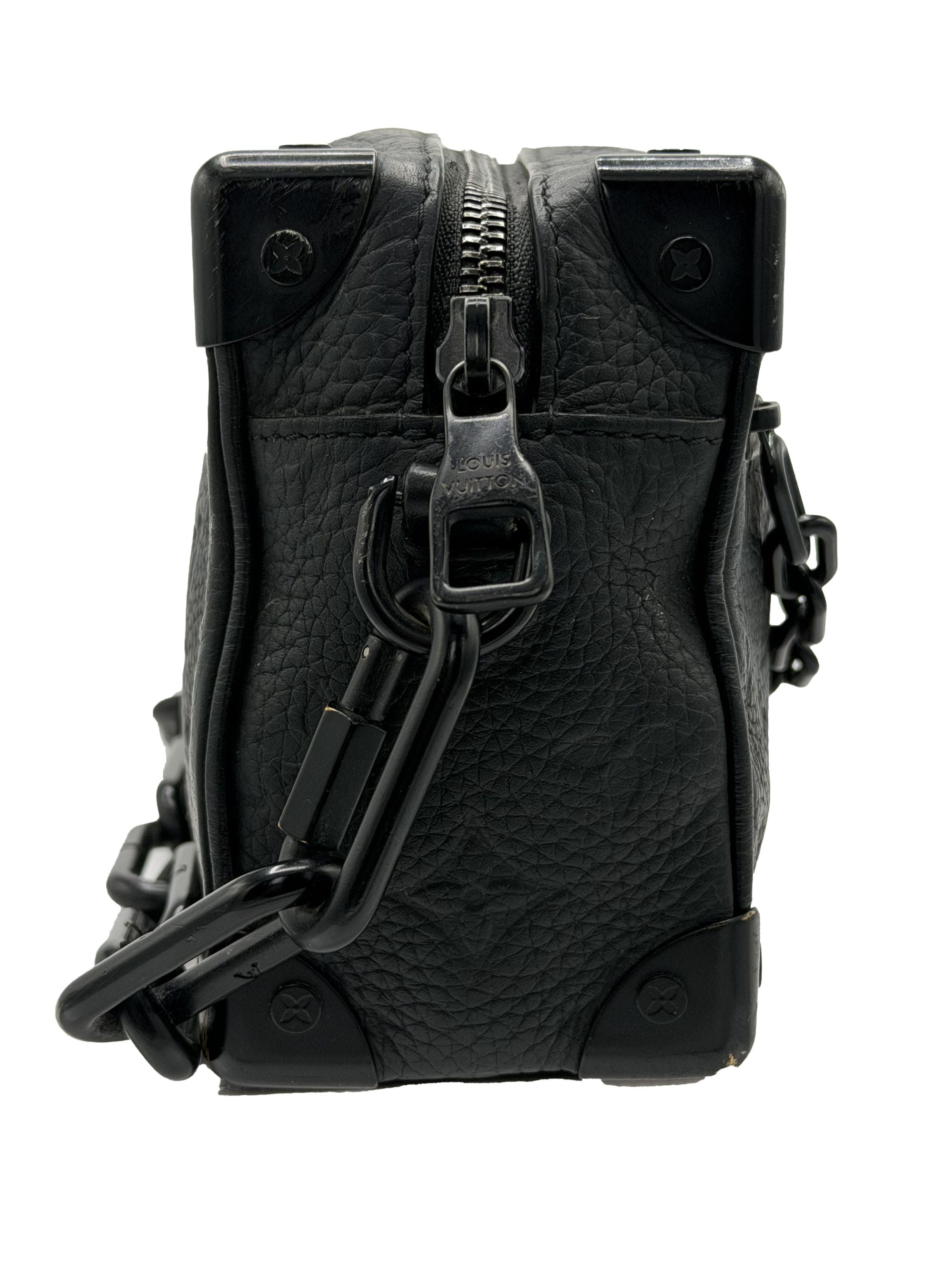 Louis Vuitton Mini Taurllion Monogram Soft Trunk - Black Louis Vuitton