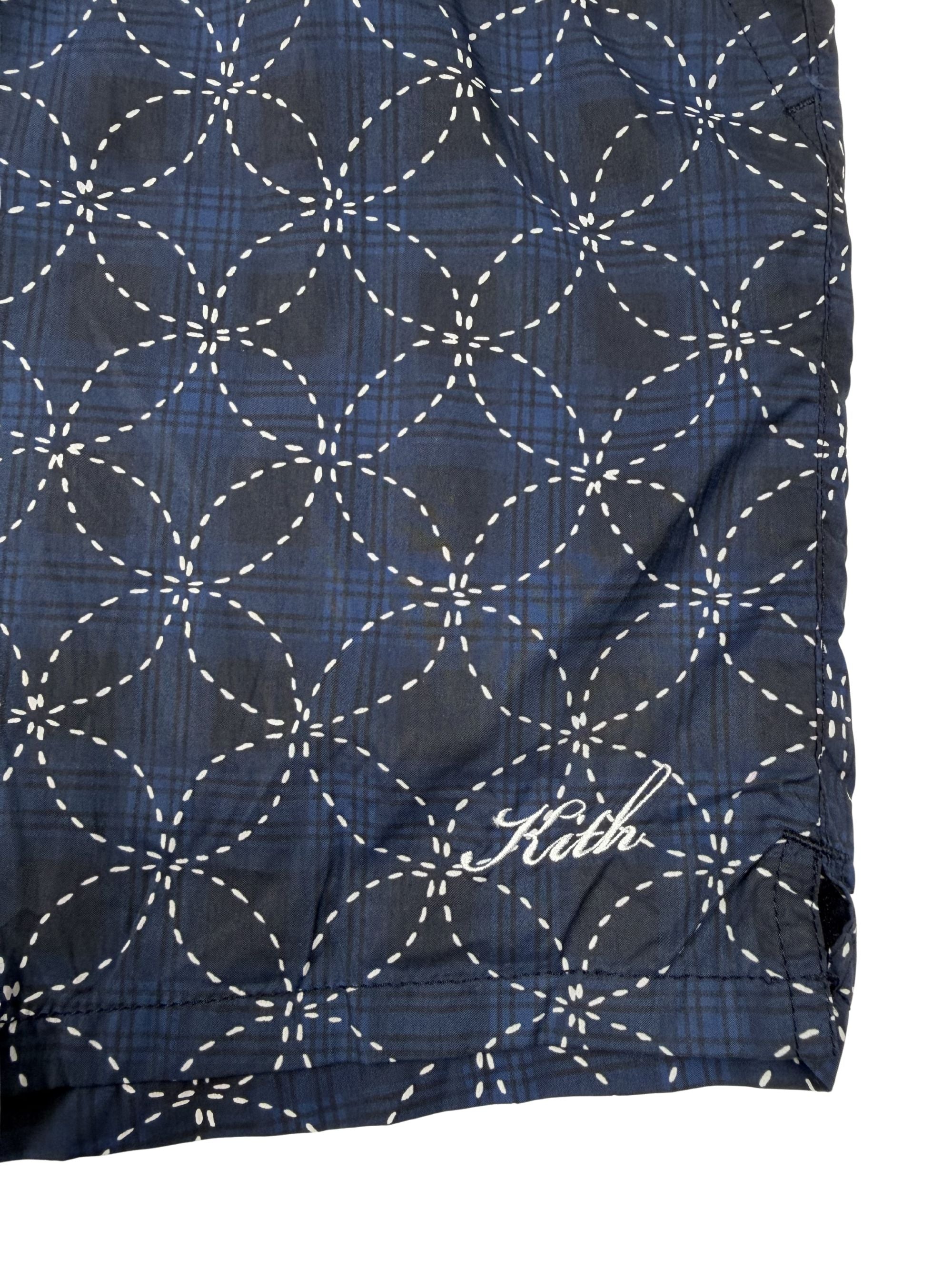 KITH Geometric Swimshorts - Navy KITH