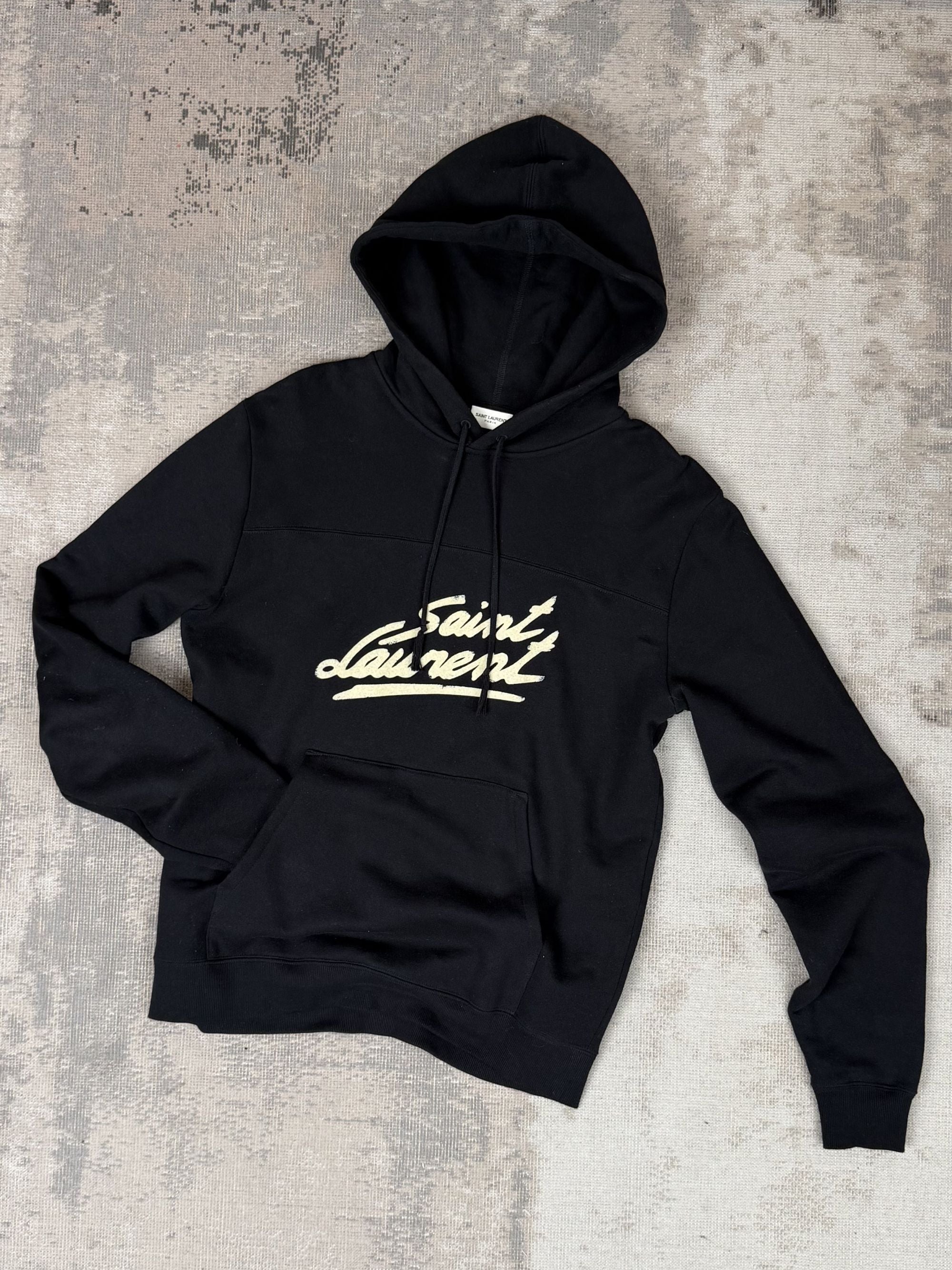 Saint Laurent Paris Hoodie - Black Yves Saint Laurent