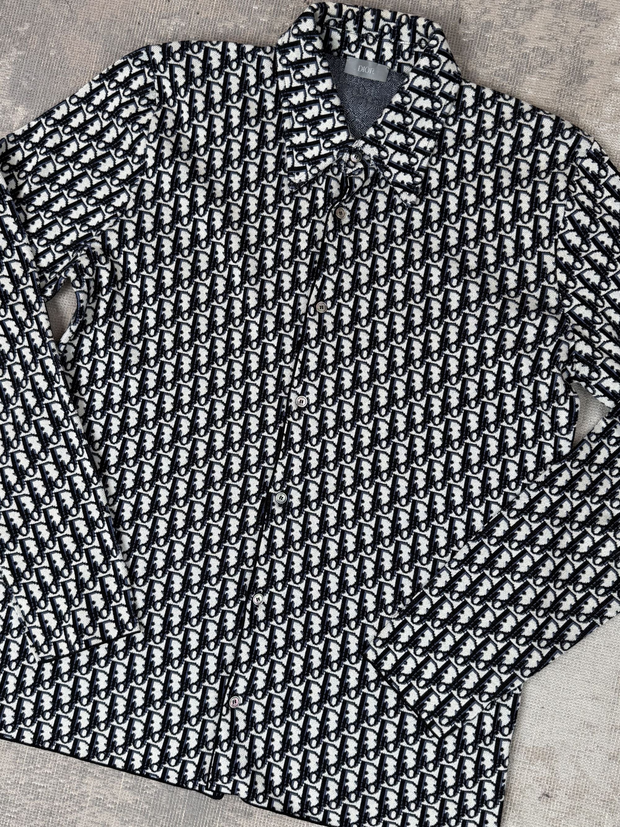 Dior Oblique Jacquard Overshirt - Navy Dior