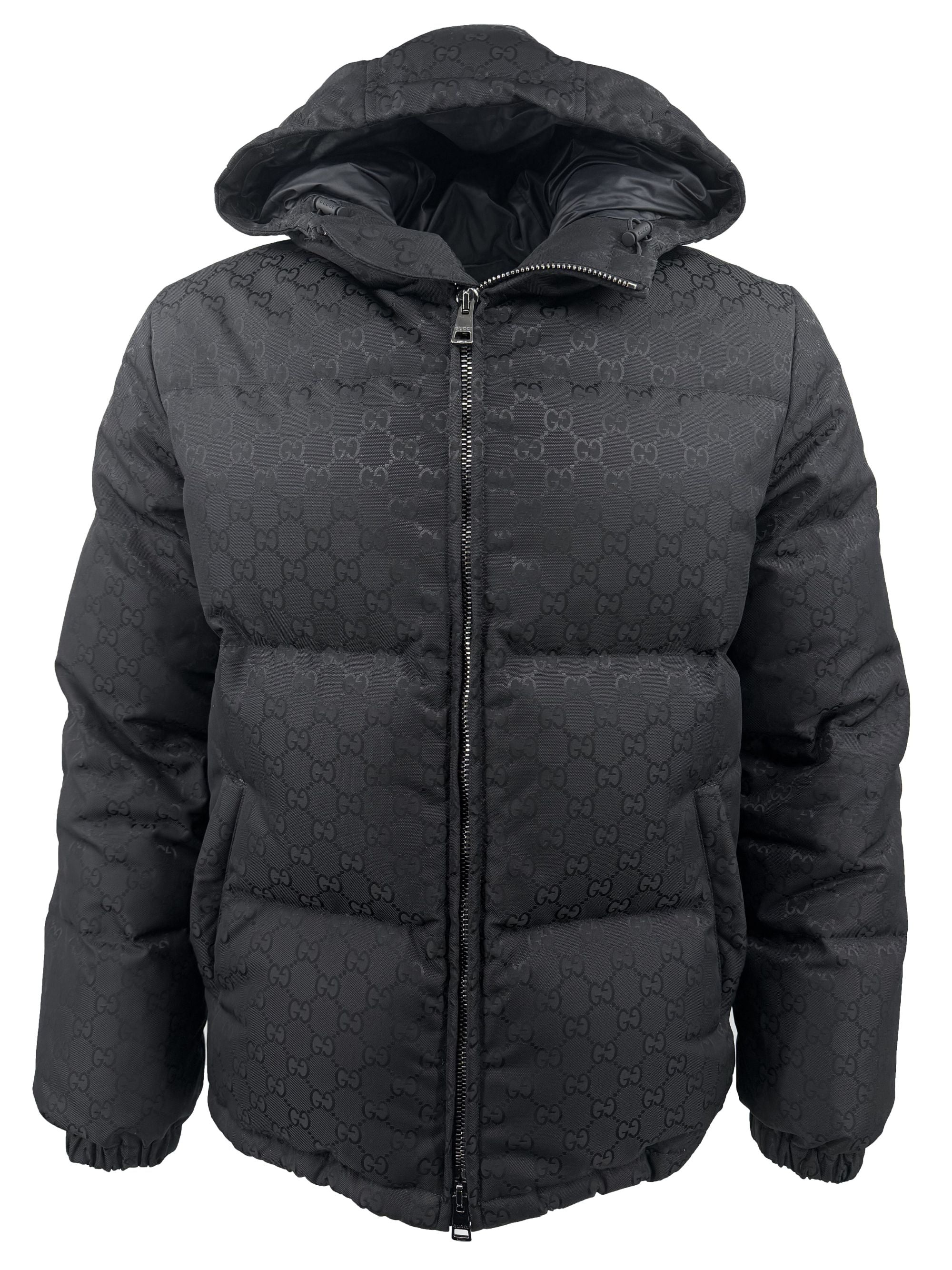 Gucci GG Monogram Down Jacket - Black Gucci