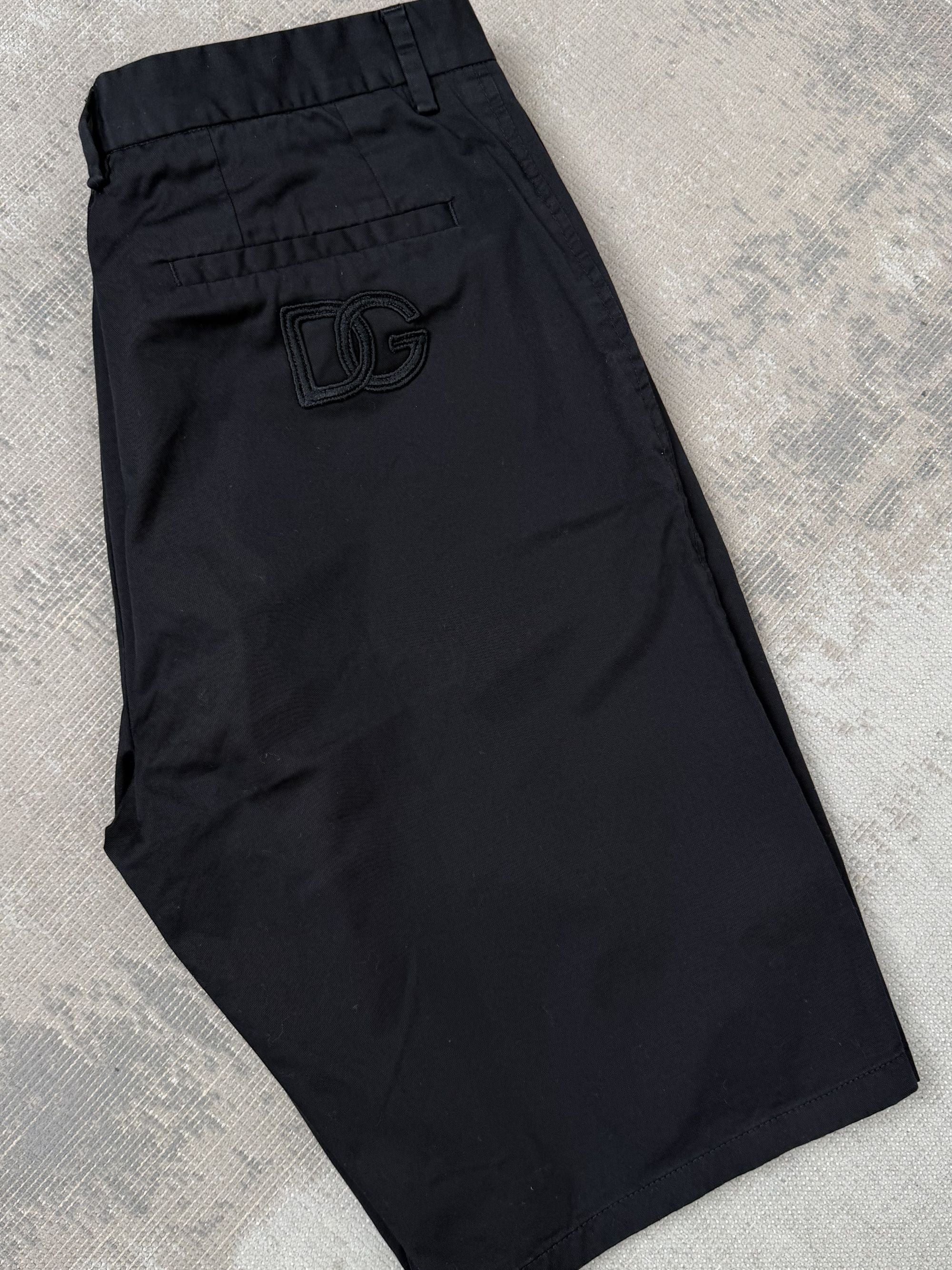 Dolce & Gabbana DG Embroidered Shorts - Black Dolce & Gabbana