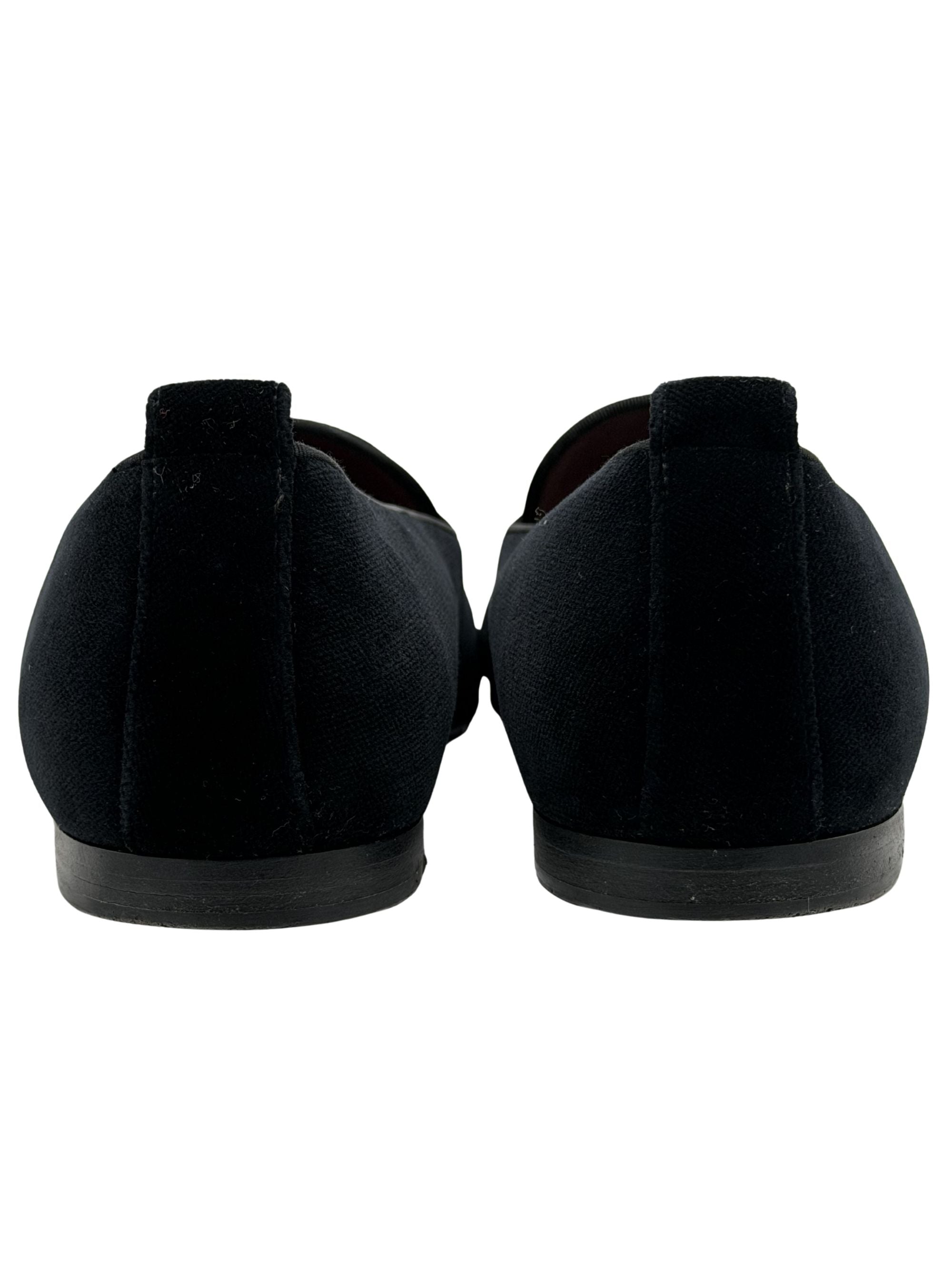 Dolce & Gabbana Velvet Crown Loafers - Black Dolce & Gabbana