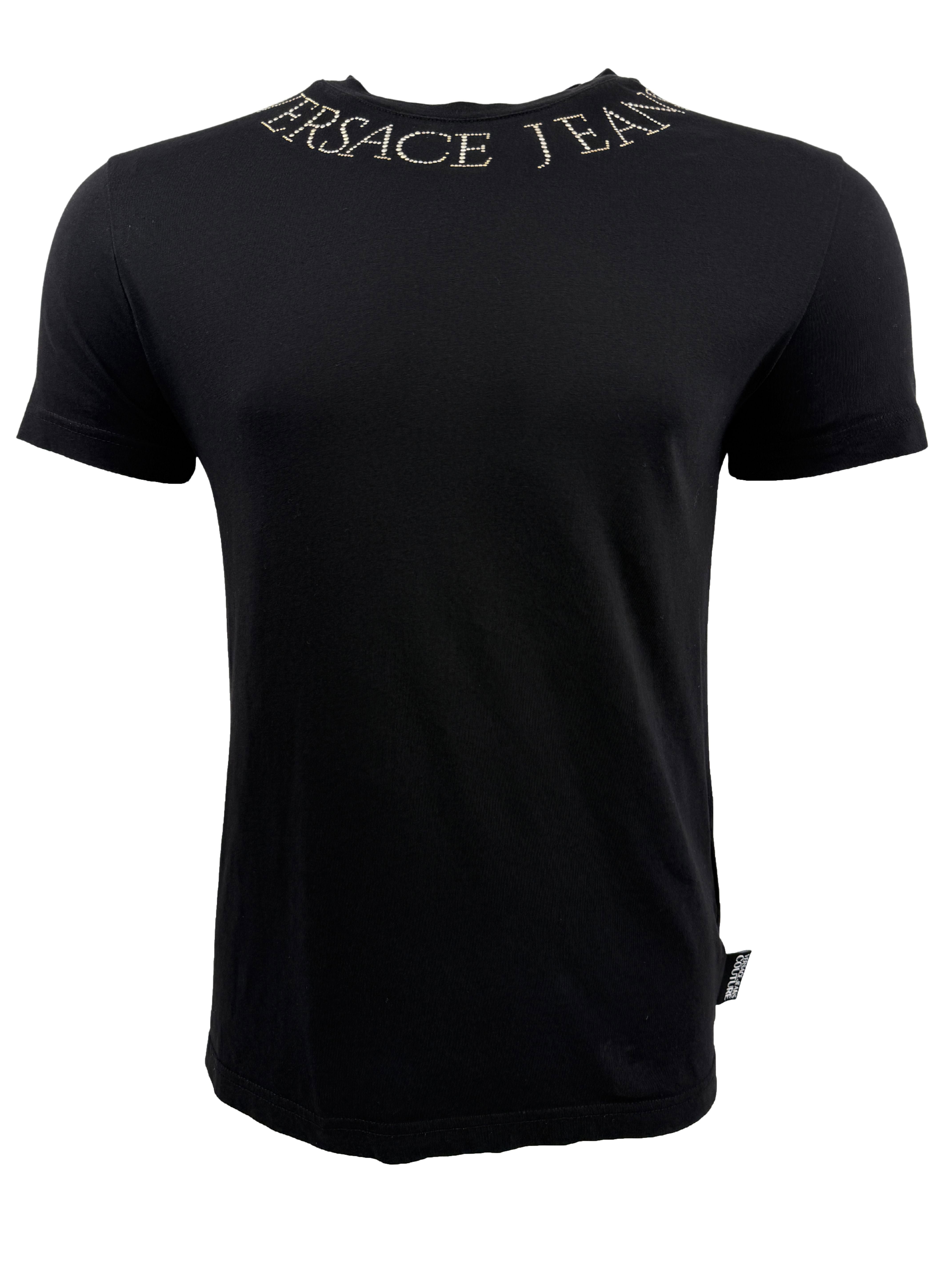 Versace Jeans Couture Embellished T-Shirt - Black Versace