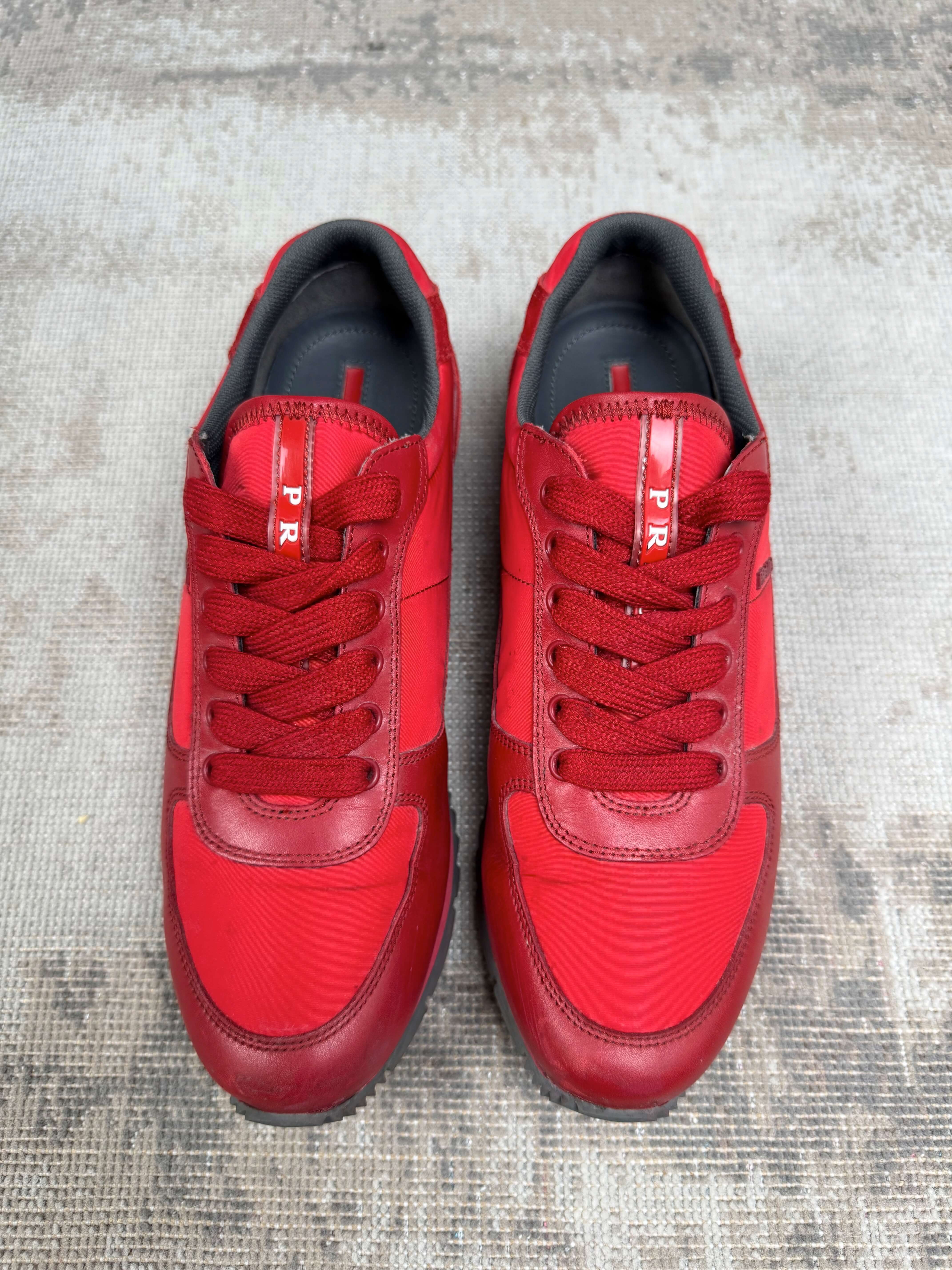 Prada Runners Trainers - Red Prada