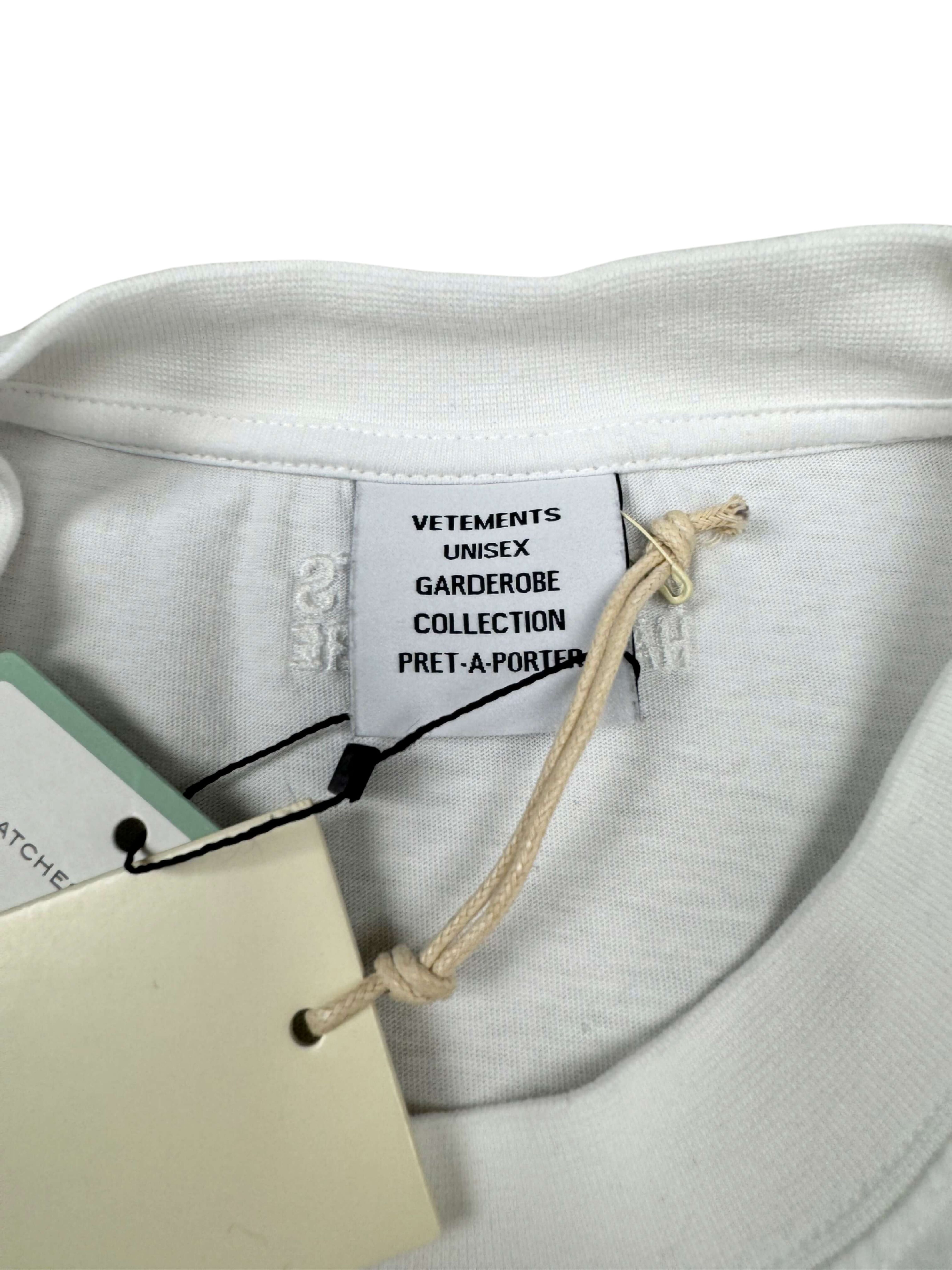 Vetements French Flag Embroidered T-Shirt - White (Unused) Vetements