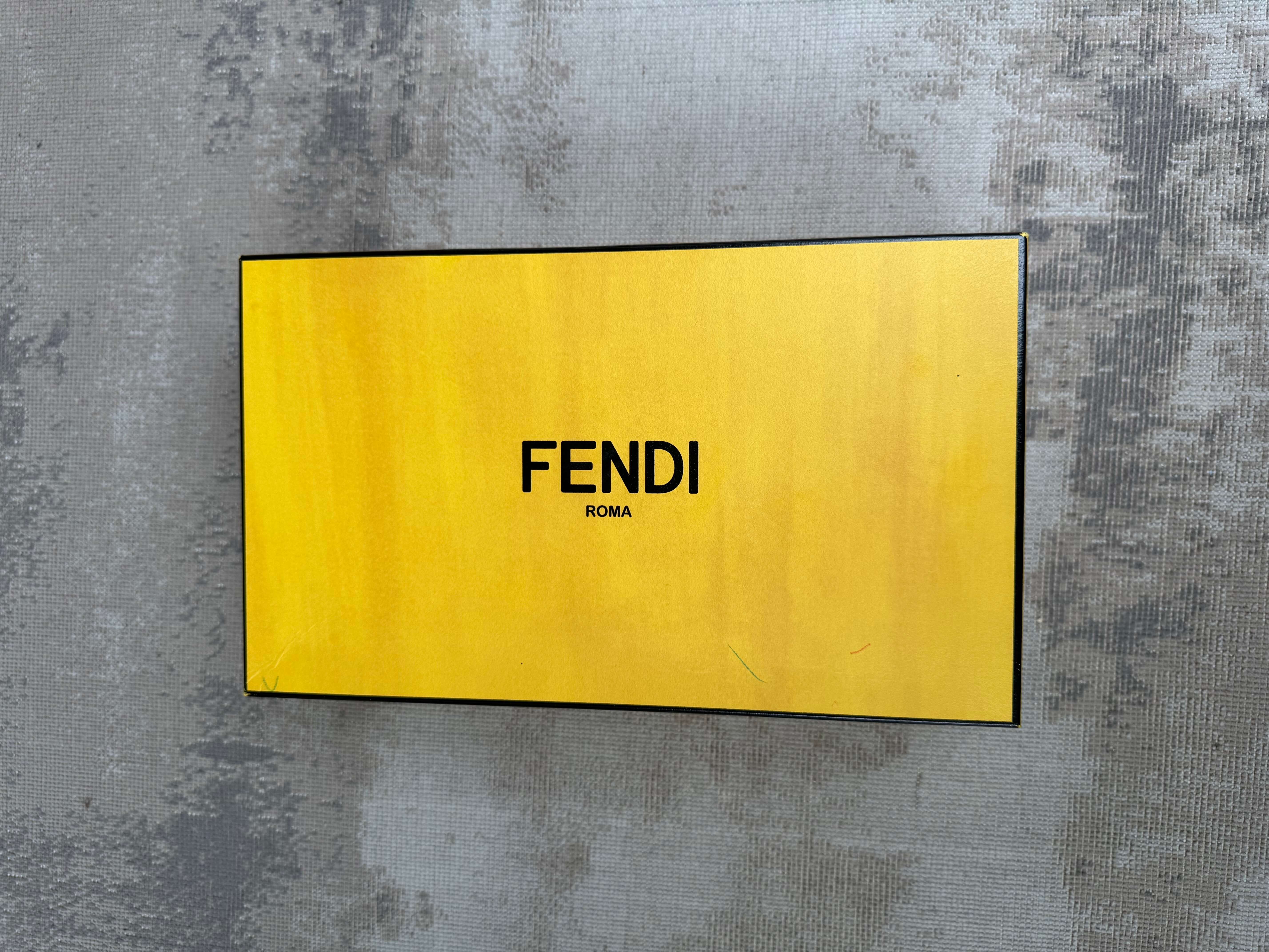 Fendi Eye Leather Trainer - Black Fendi