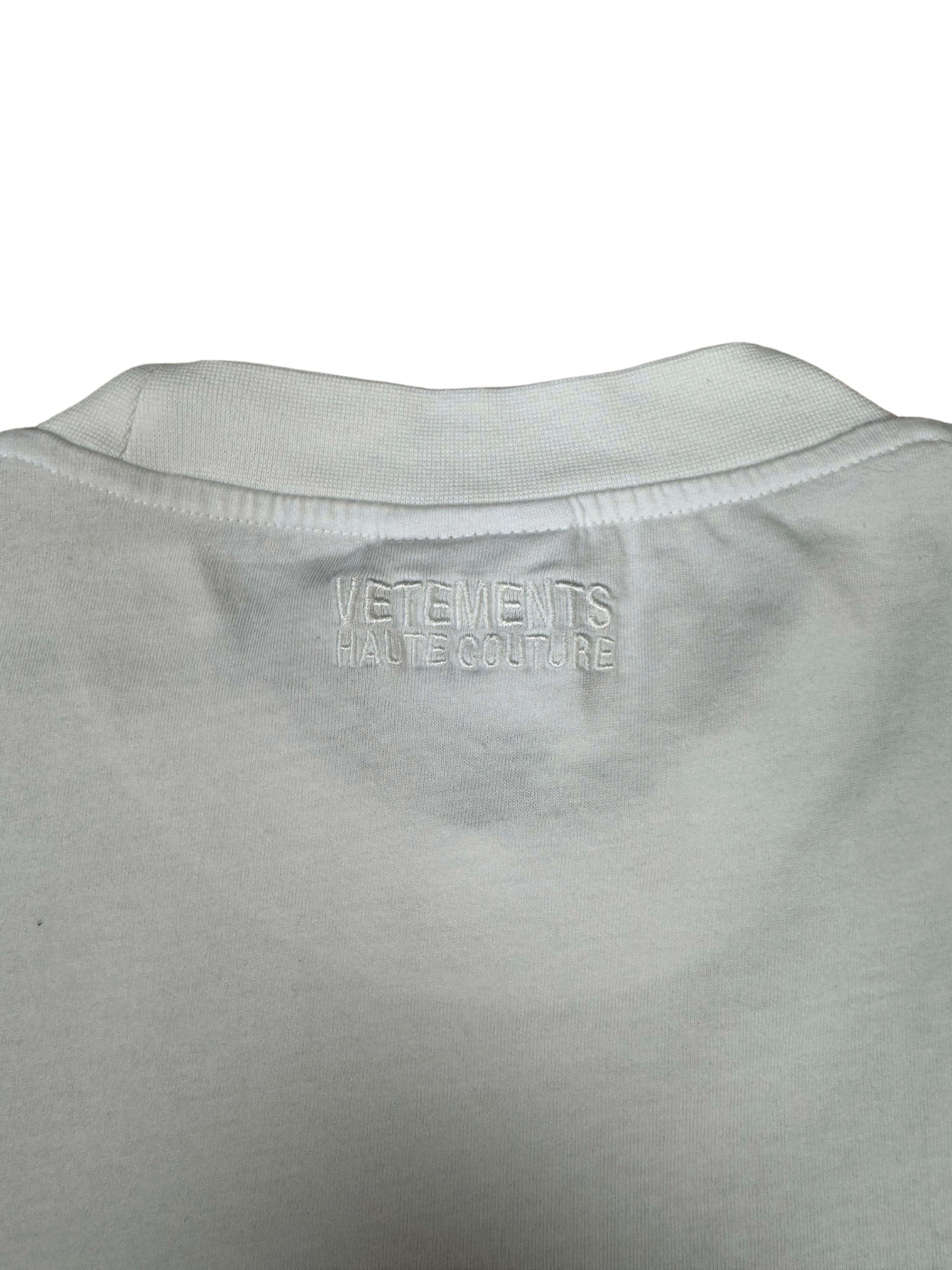 Vetements French Flag Embroidered T-Shirt - White (Unused) Vetements