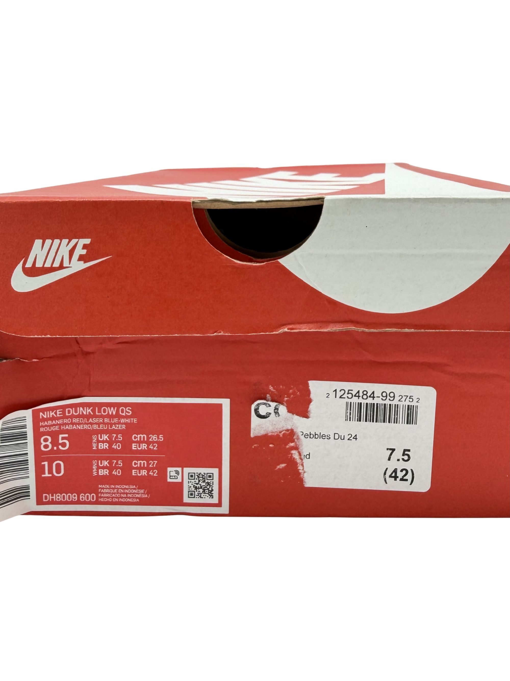 Nike Dunk Low X LeBron James 'Fruity Pebbles' Trainers - Red (Unused) Nike