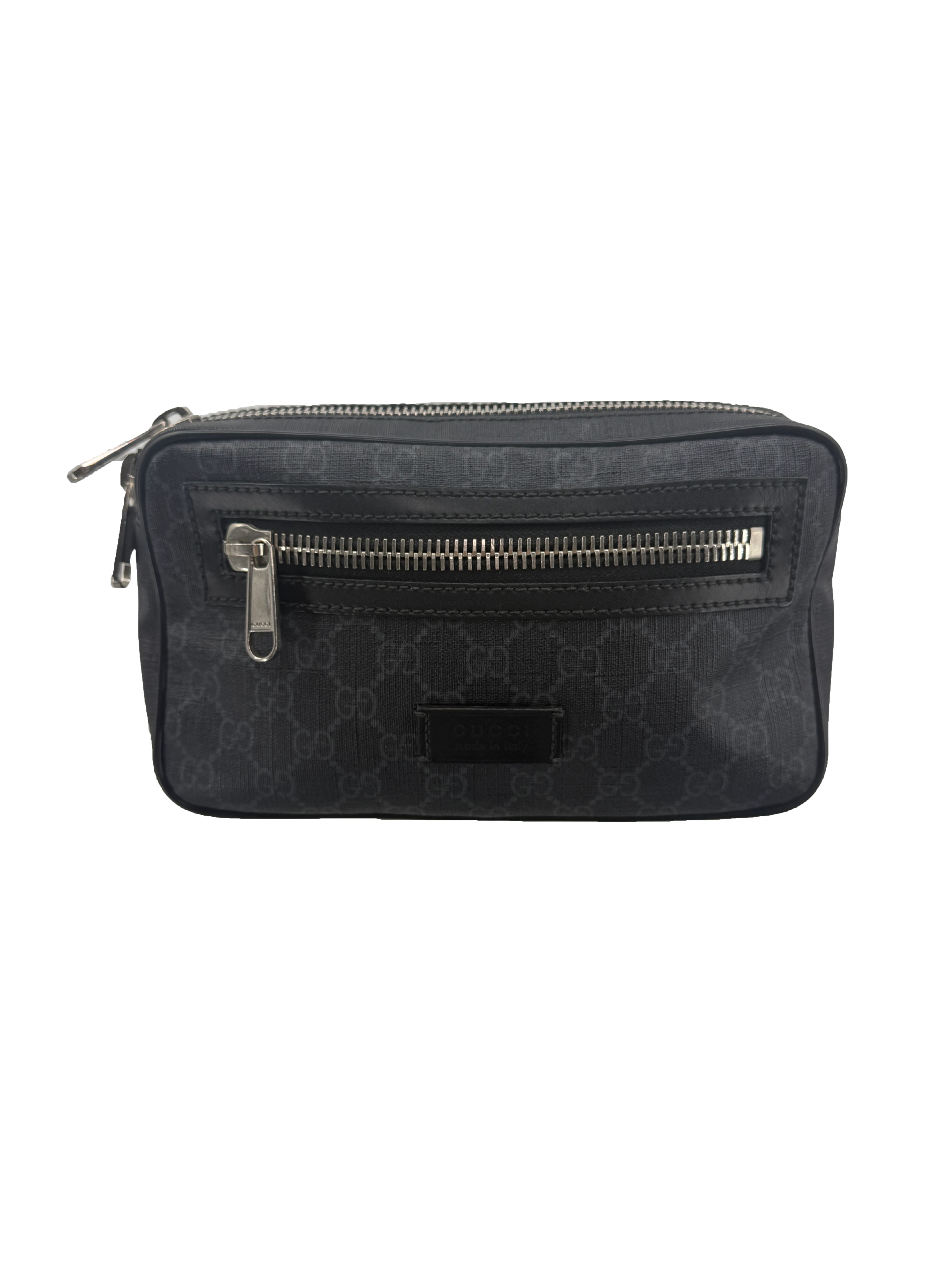 Gucci GG Supreme Shoulder / Waist Bag - Grey