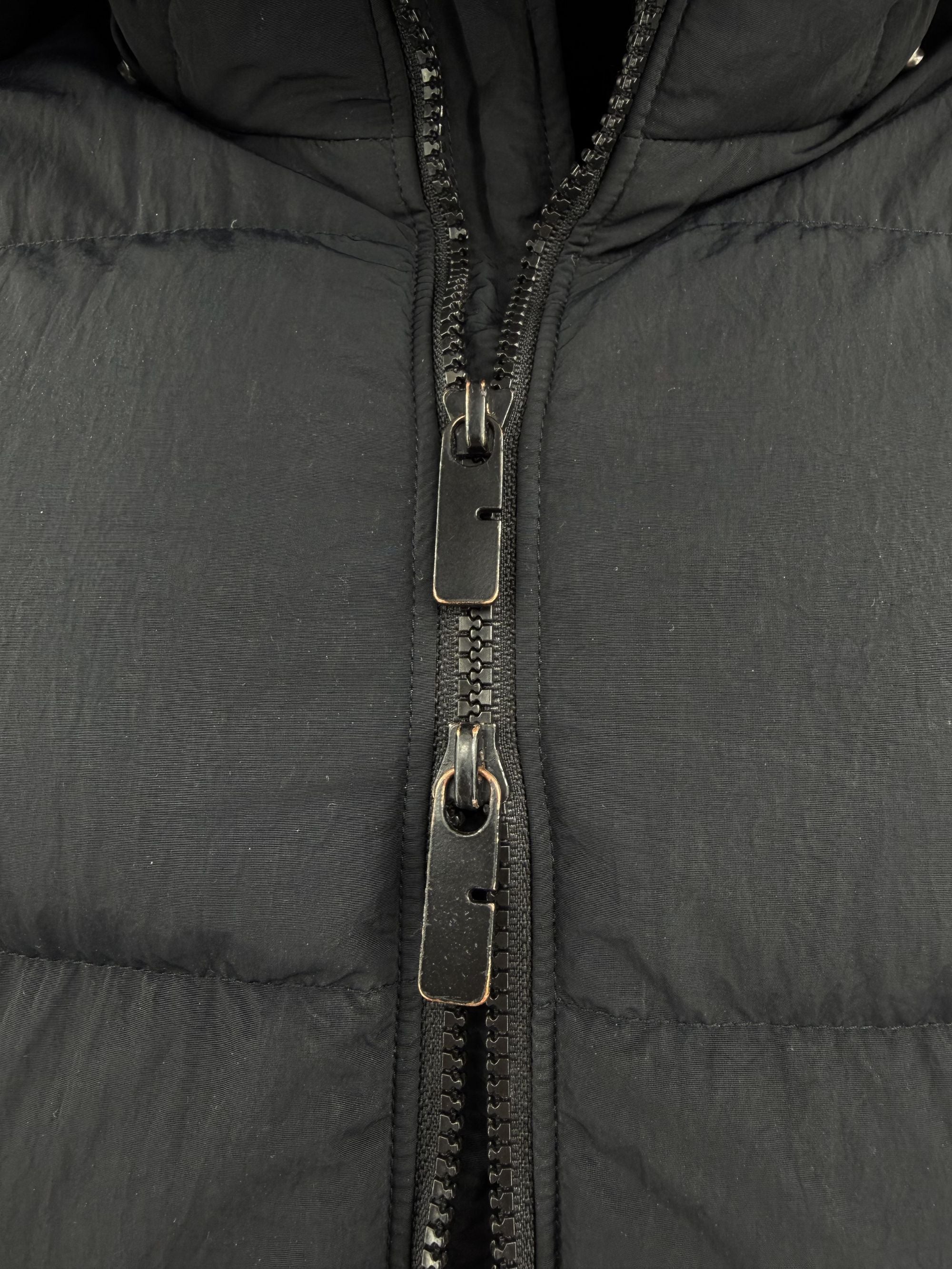 Burberry Check Removable Sleeve Down Jacket - Black Burberry