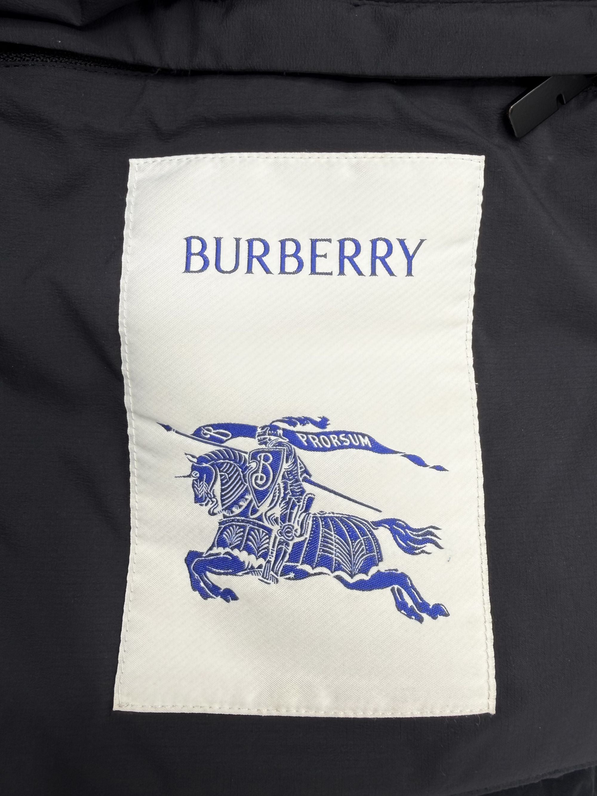 Burberry Check Removable Sleeve Down Jacket - Black Burberry