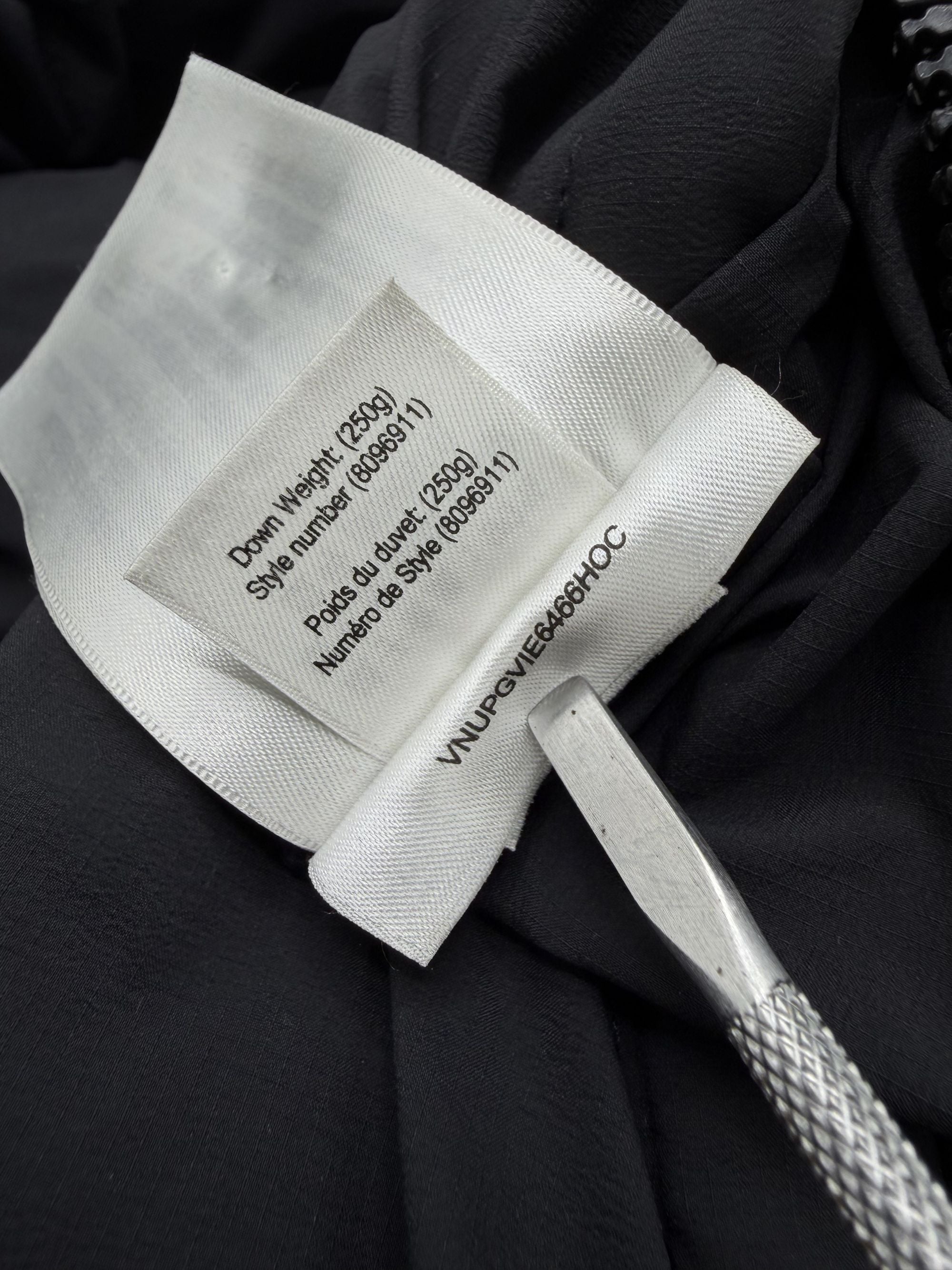 Burberry Check Removable Sleeve Down Jacket - Black Burberry