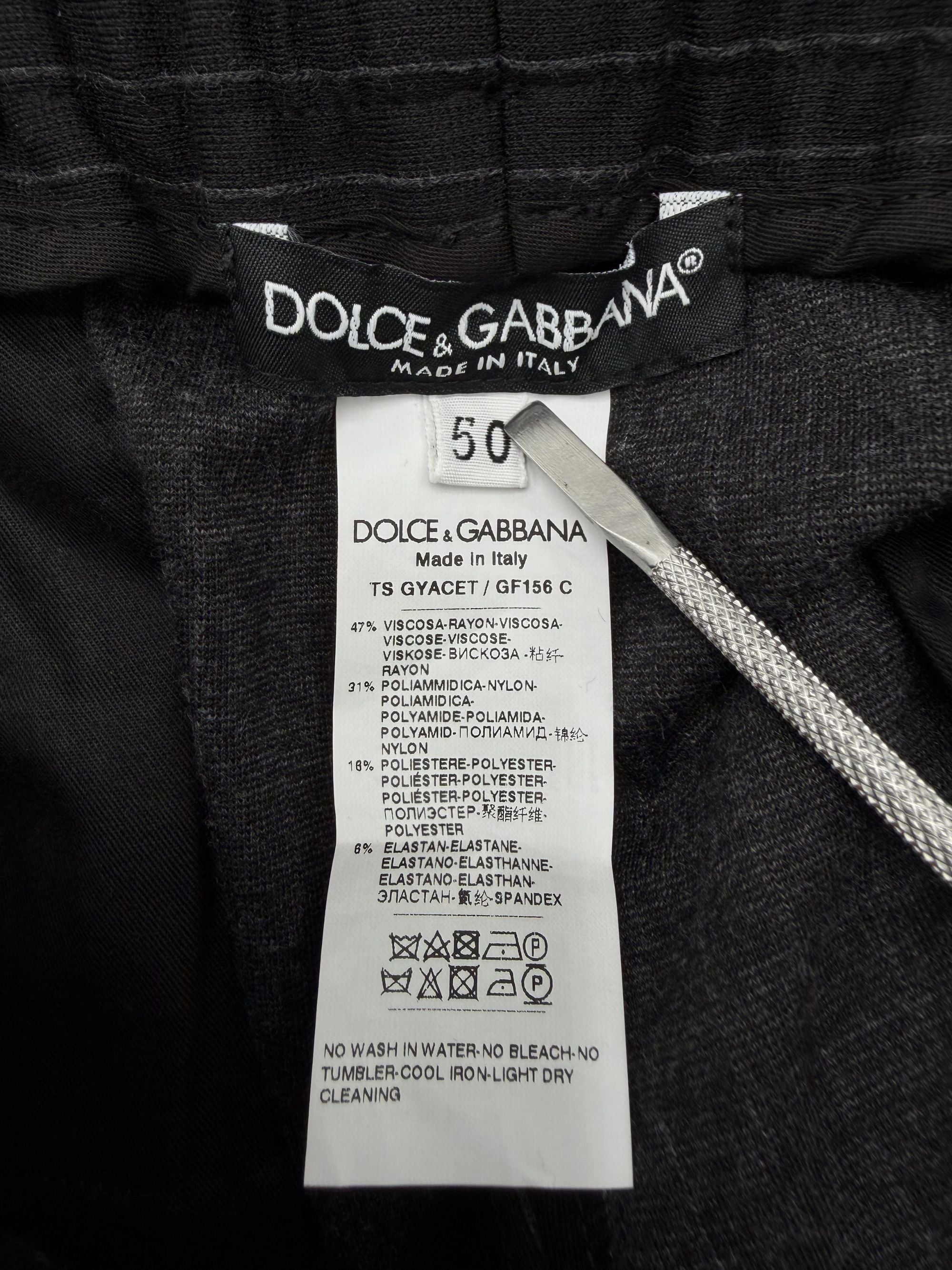 Dolce & Gabbana Pinstripe Joggers - Black Dolce & Gabbana