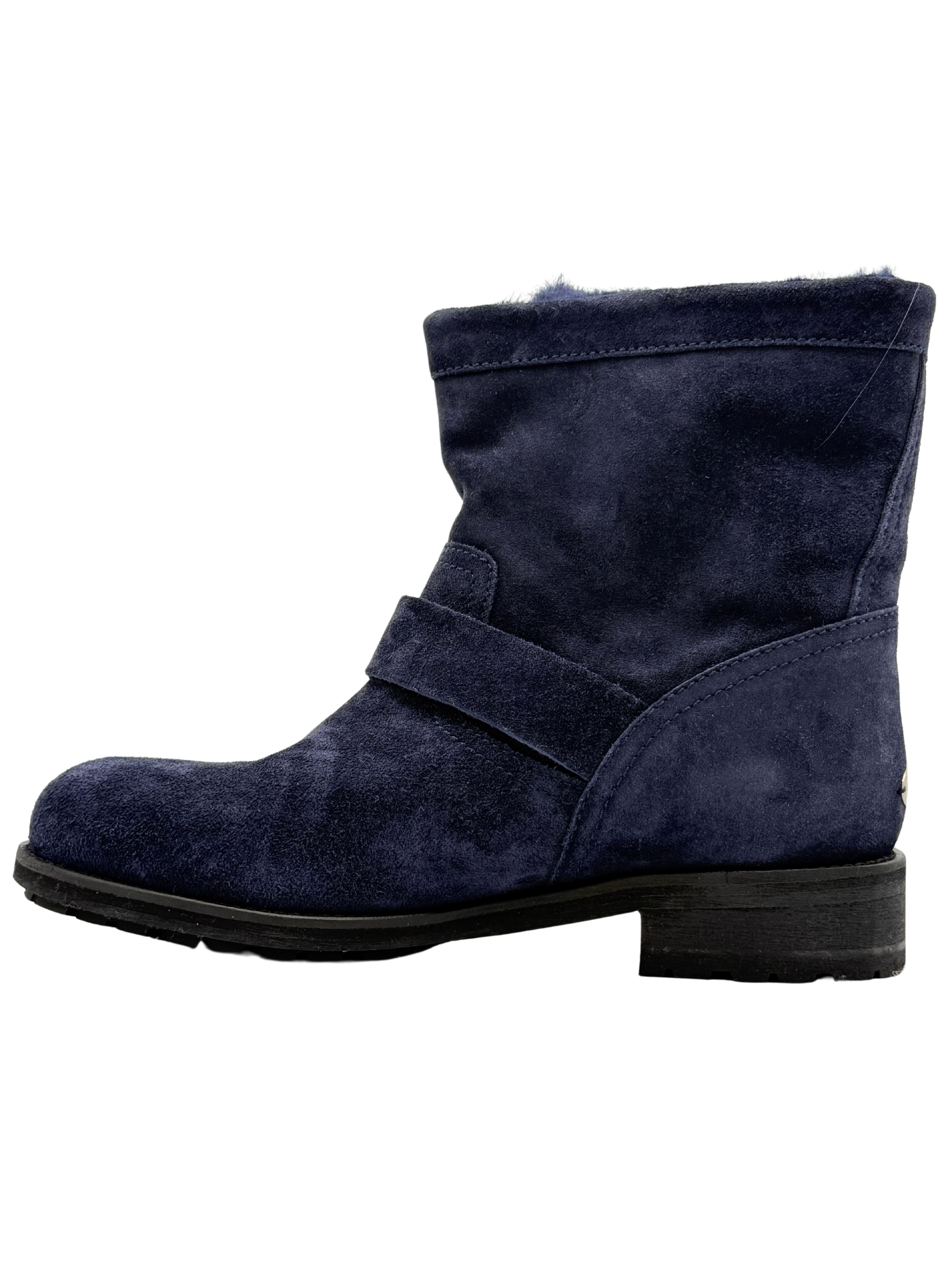 Jimmy Choo Engineer Short Boots - Navy (Unused)