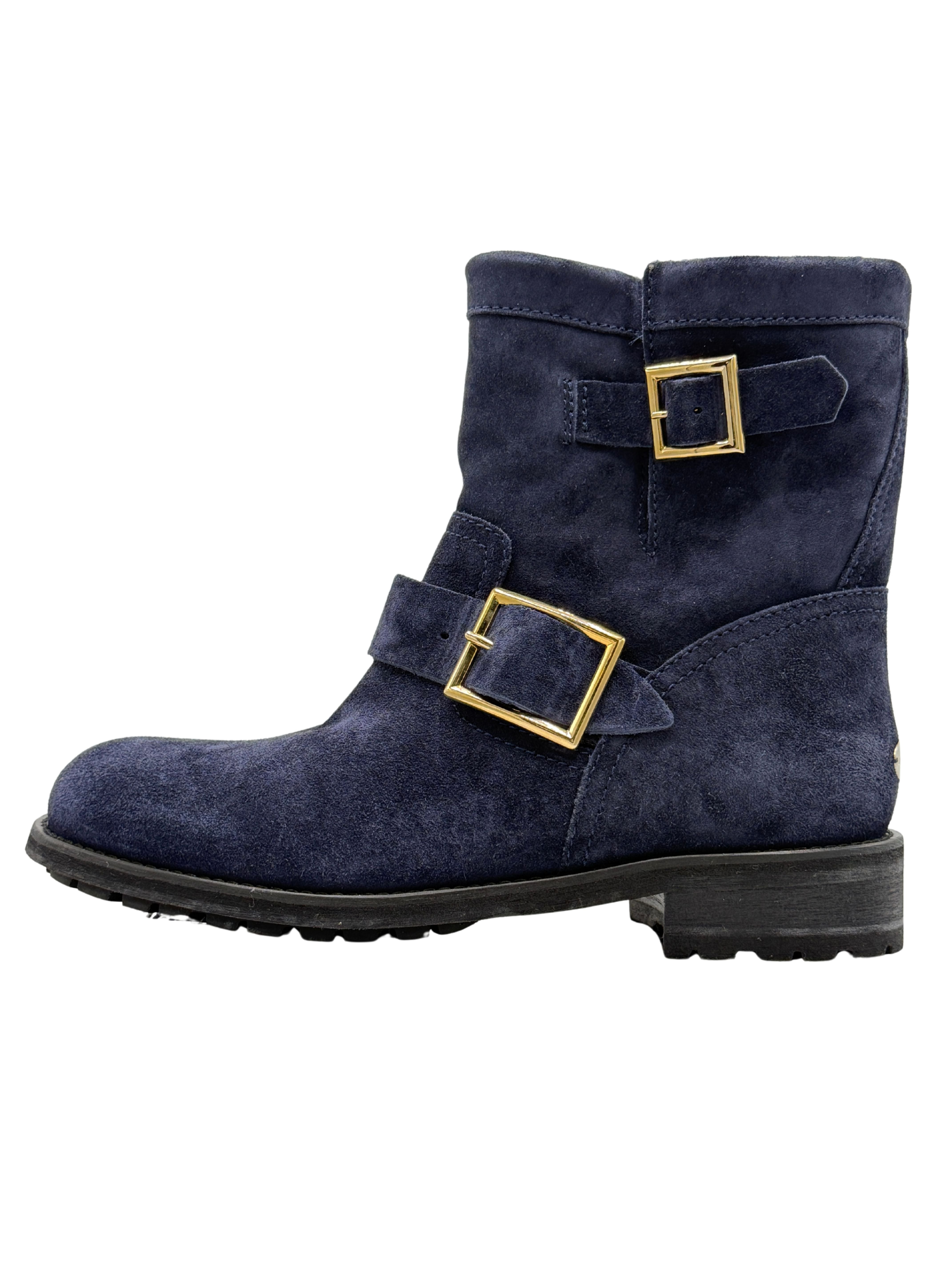 Jimmy Choo Engineer Short Boots - Navy (Unused)