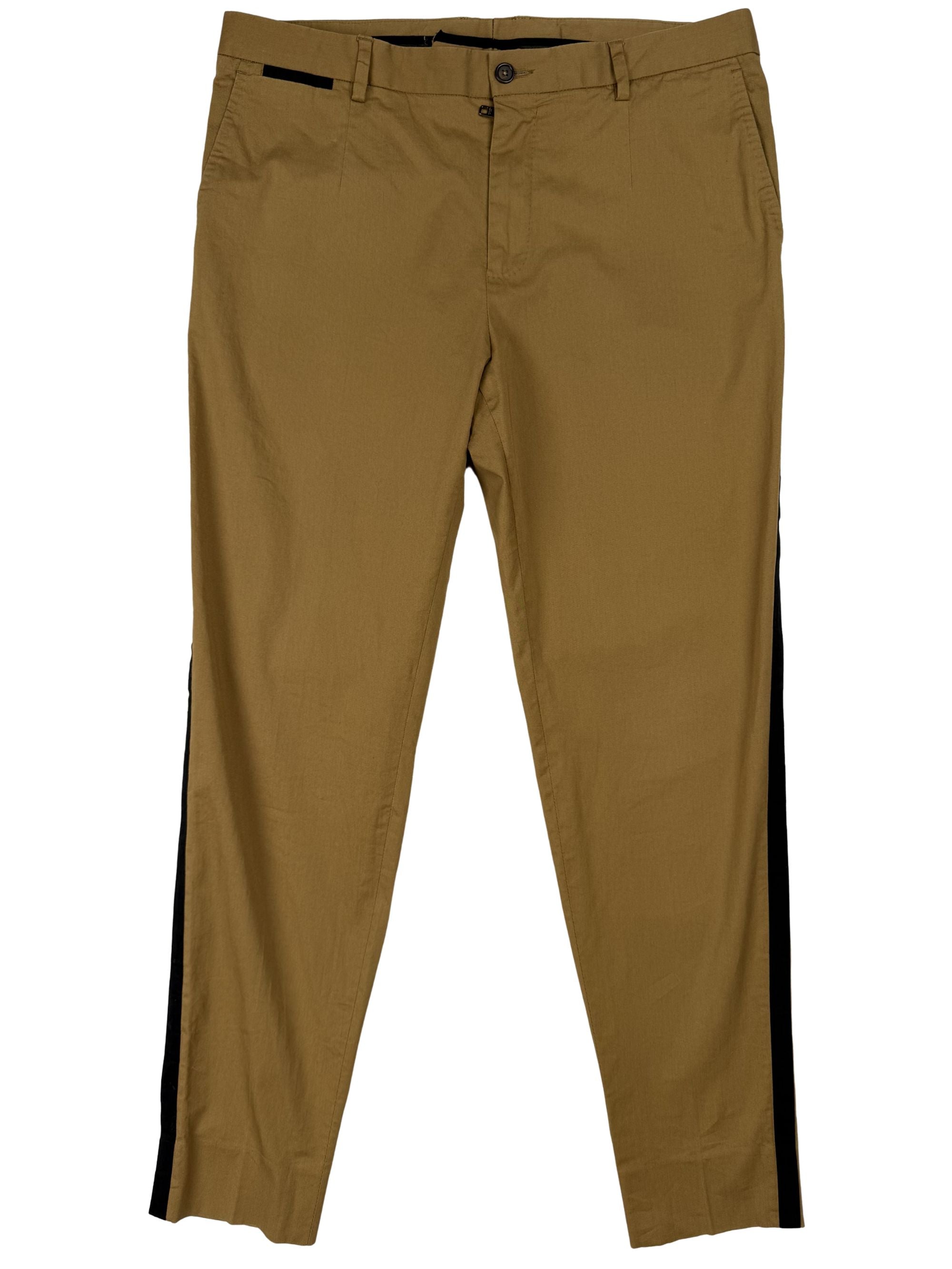 Dolce & Gabbana Stripe Chino Trousers - Beige Dolce & Gabbana